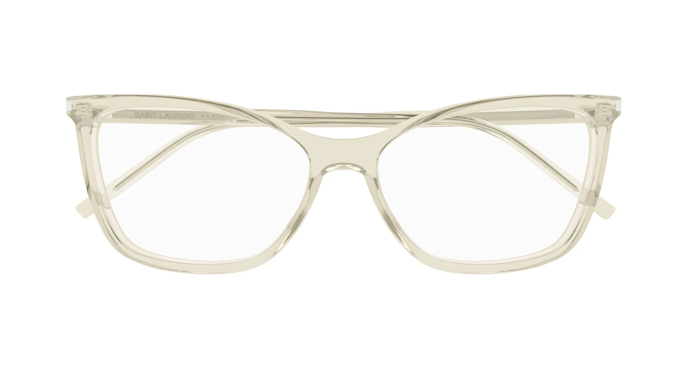 SAINT LAURENT SL 834 004 Montature da vista Acetato Giallo Trasparente Cat Eye ["Antiriflesso"] - immagine 2
