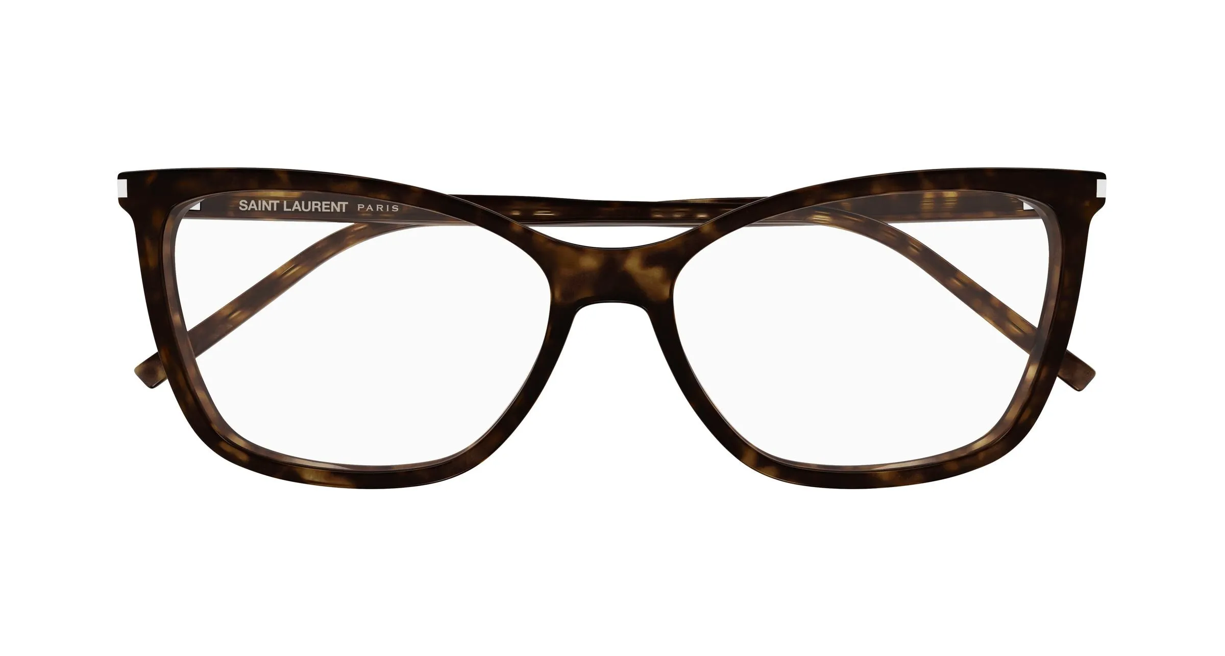 SAINT LAURENT SL 834 002 Montature da vista Acetato Havana Trasparente Cat Eye ["Antiriflesso"] - immagine 2