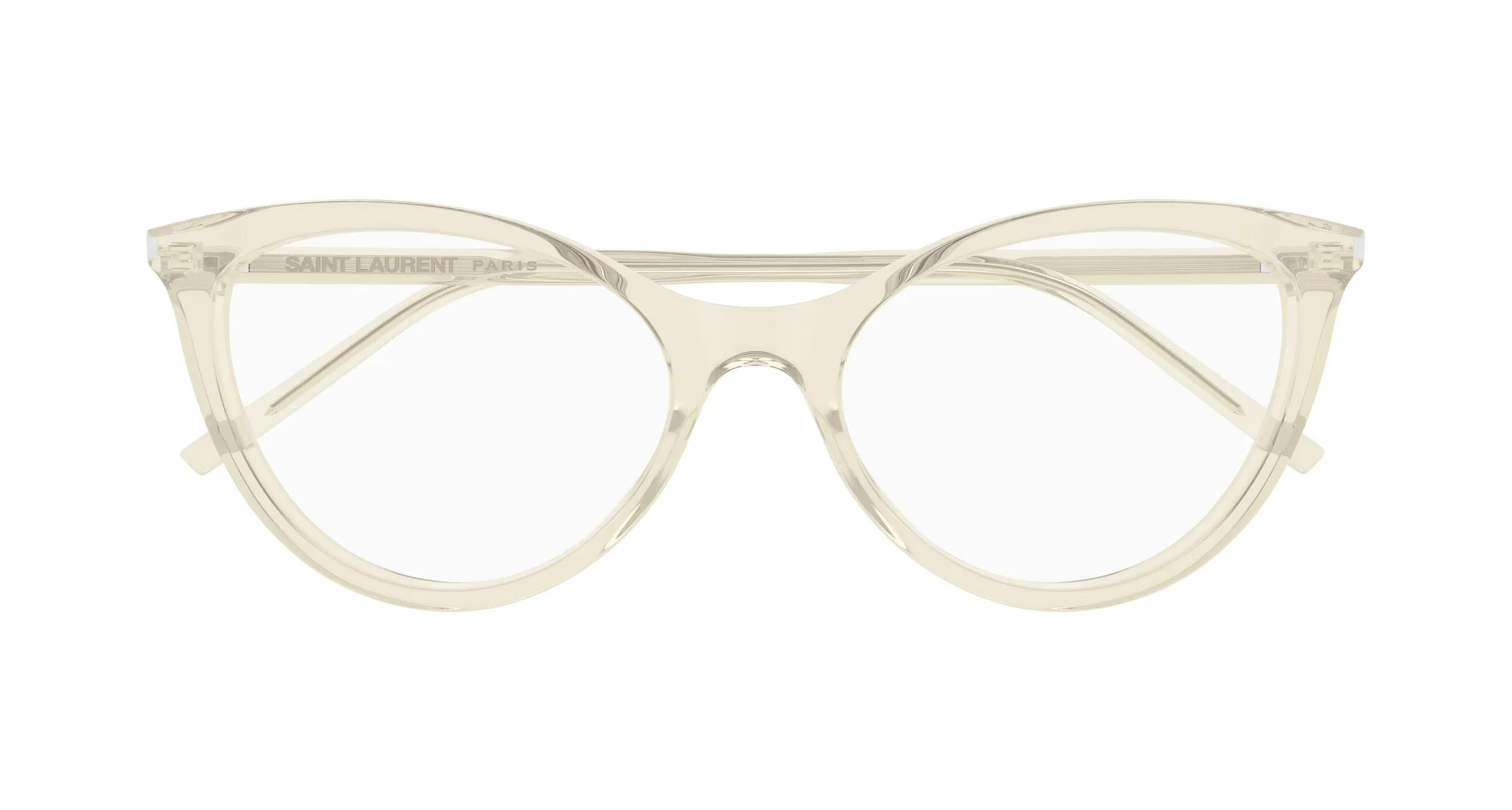 SAINT LAURENT SL 833 004 Montature da vista Acetato Giallo Trasparente Cat Eye ["Antiriflesso"] - immagine 2
