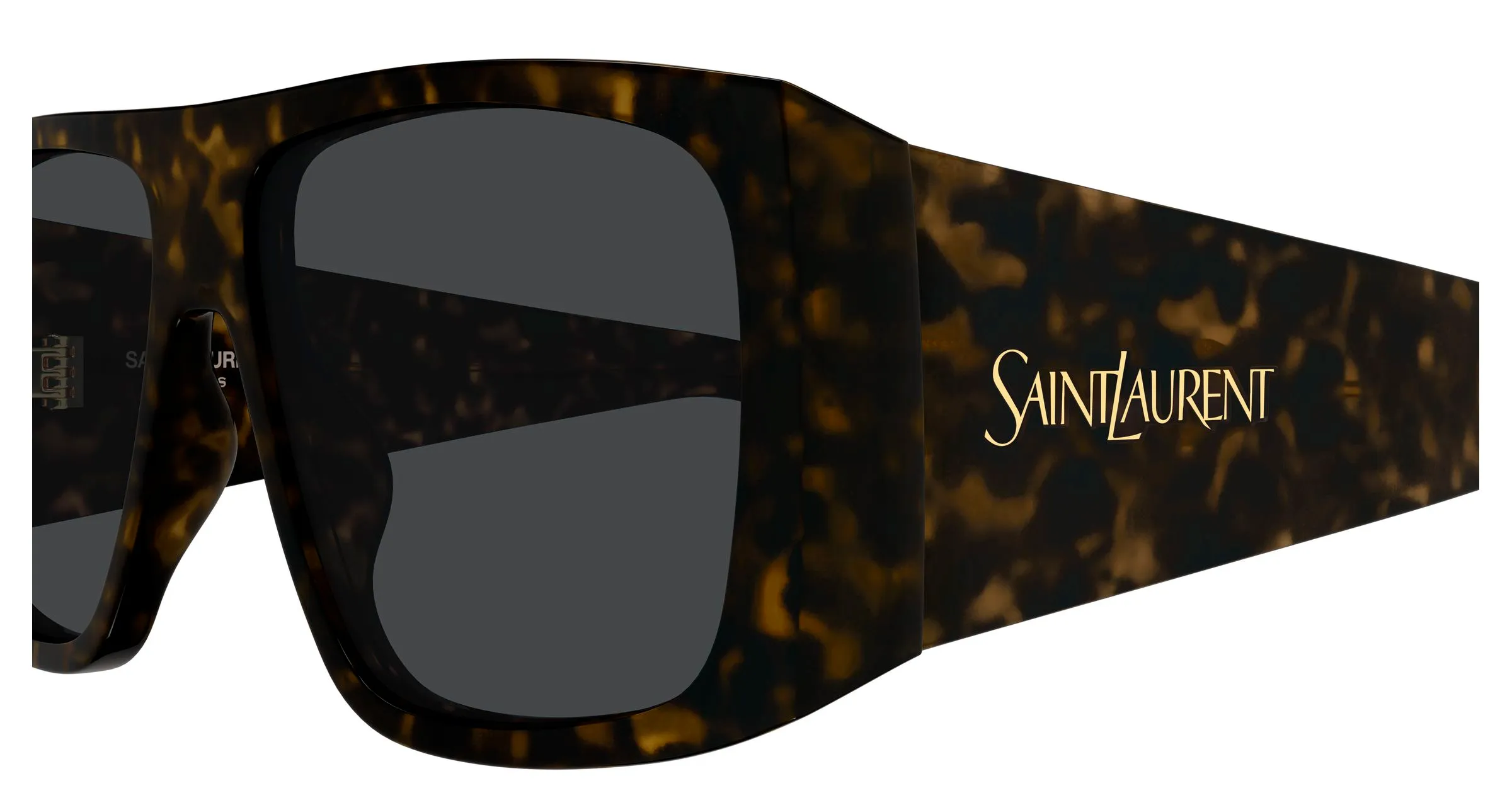 SAINT LAURENT SL 832 002 Occhiali da sole Acetato Havana Grigio Squadrata - immagine 3