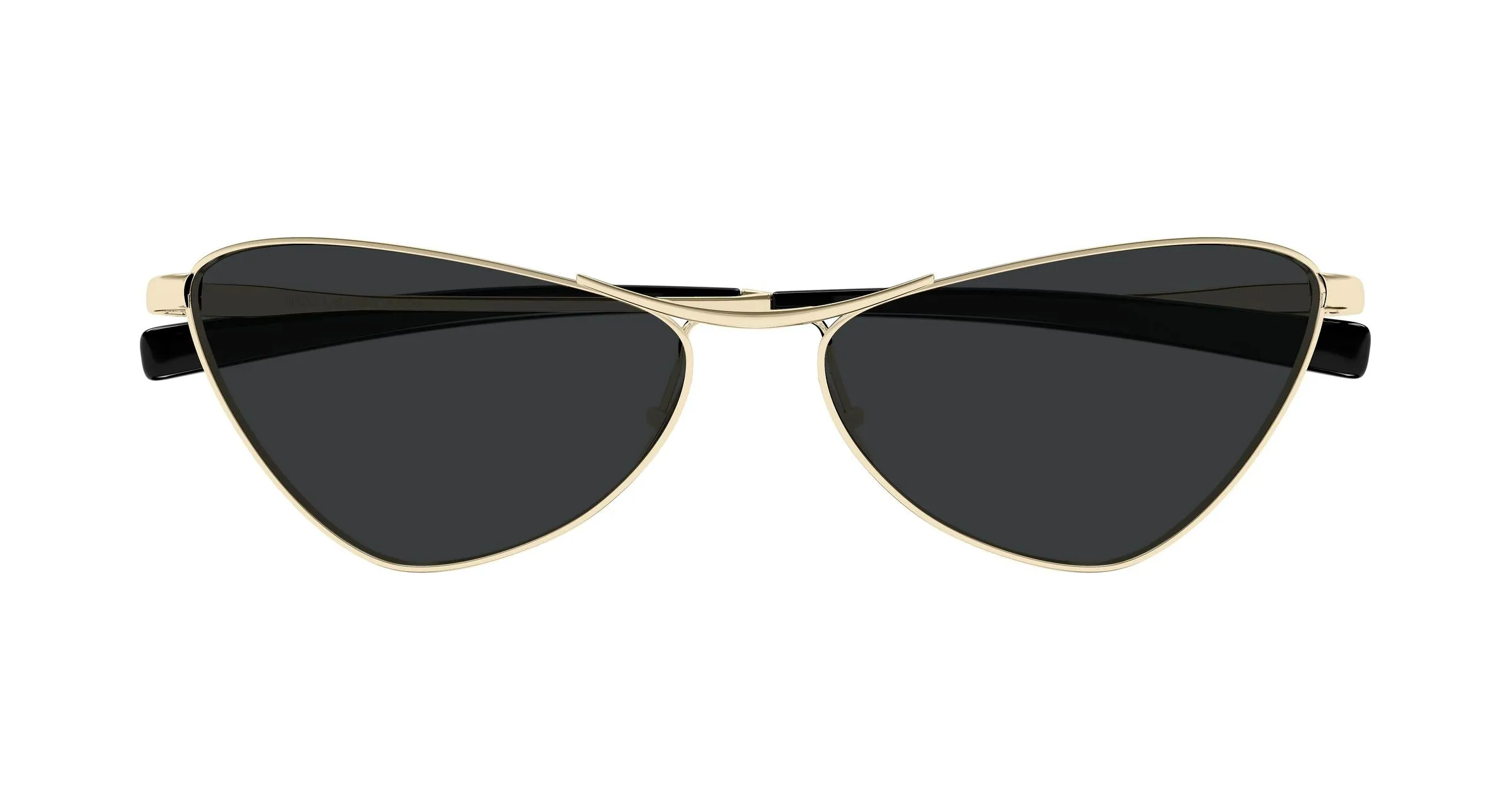 SAINT LAURENT SL 830 002 Occhiali da sole Metallo Oro Nero Cat Eye - immagine 2