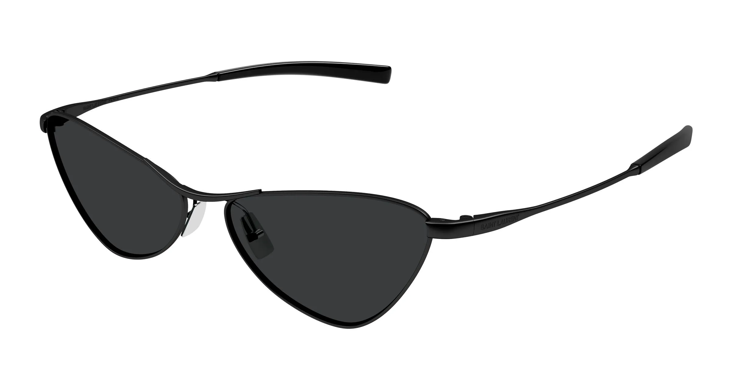 SAINT LAURENT SL 830 001 Occhiali da sole Metallo Nero Nero Cat Eye - immagine 1
