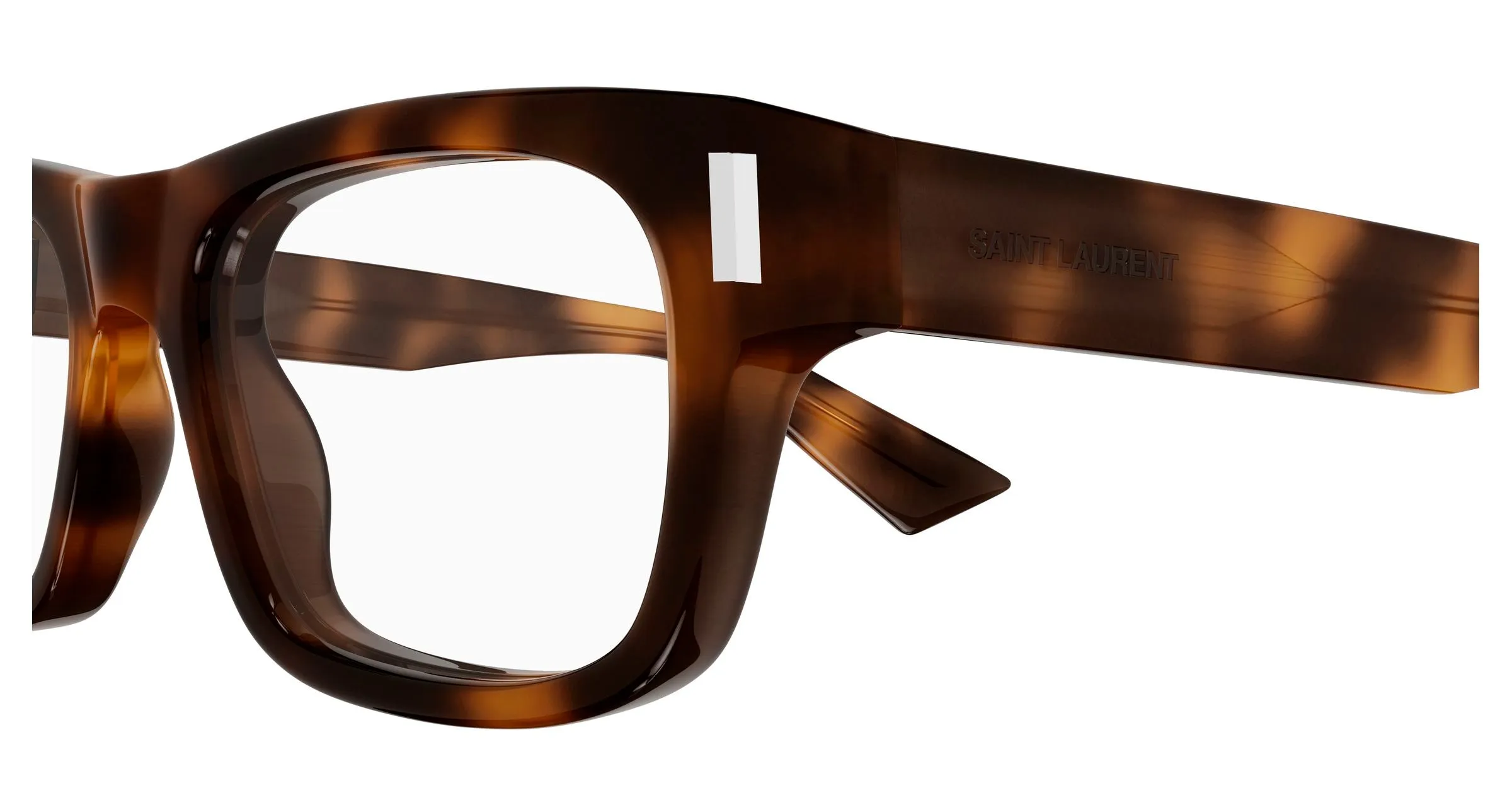 SAINT LAURENT SL 83 OPT 003 Montature da vista Acetato Havana Trasparente Squadrata - immagine 3