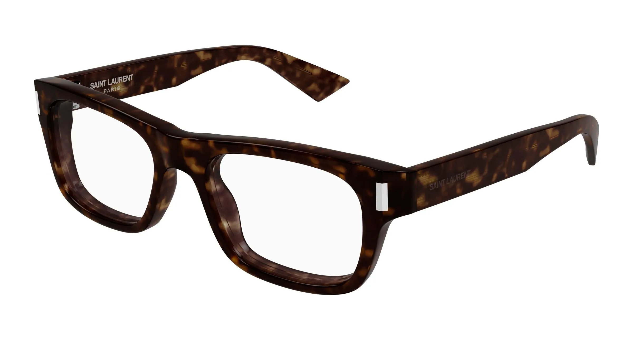 SAINT LAURENT SL 83 OPT 002 Montature da vista Acetato Havana Trasparente Squadrata - immagine 1