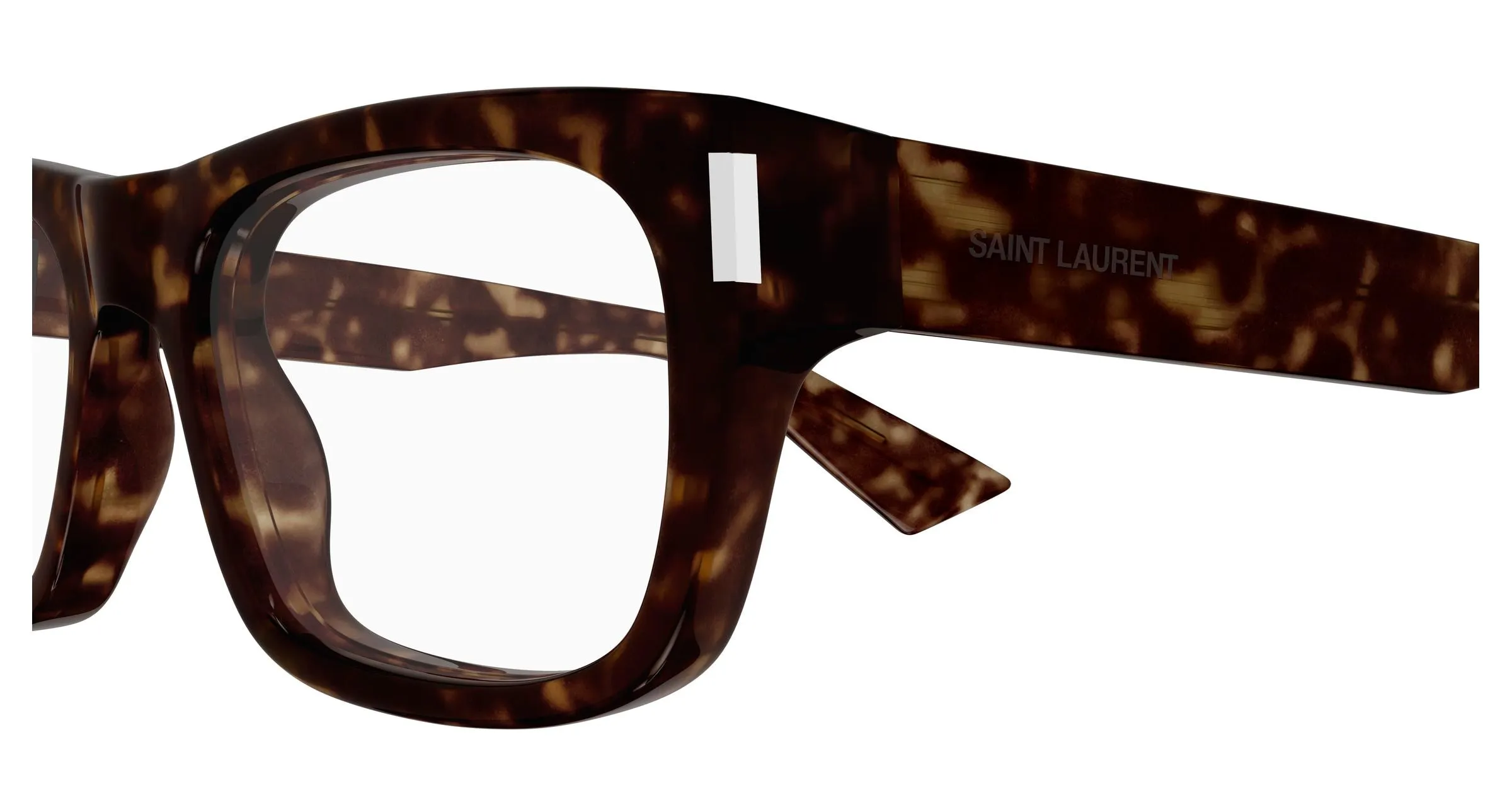 SAINT LAURENT SL 83 OPT 002 Montature da vista Acetato Havana Trasparente Squadrata - immagine 3
