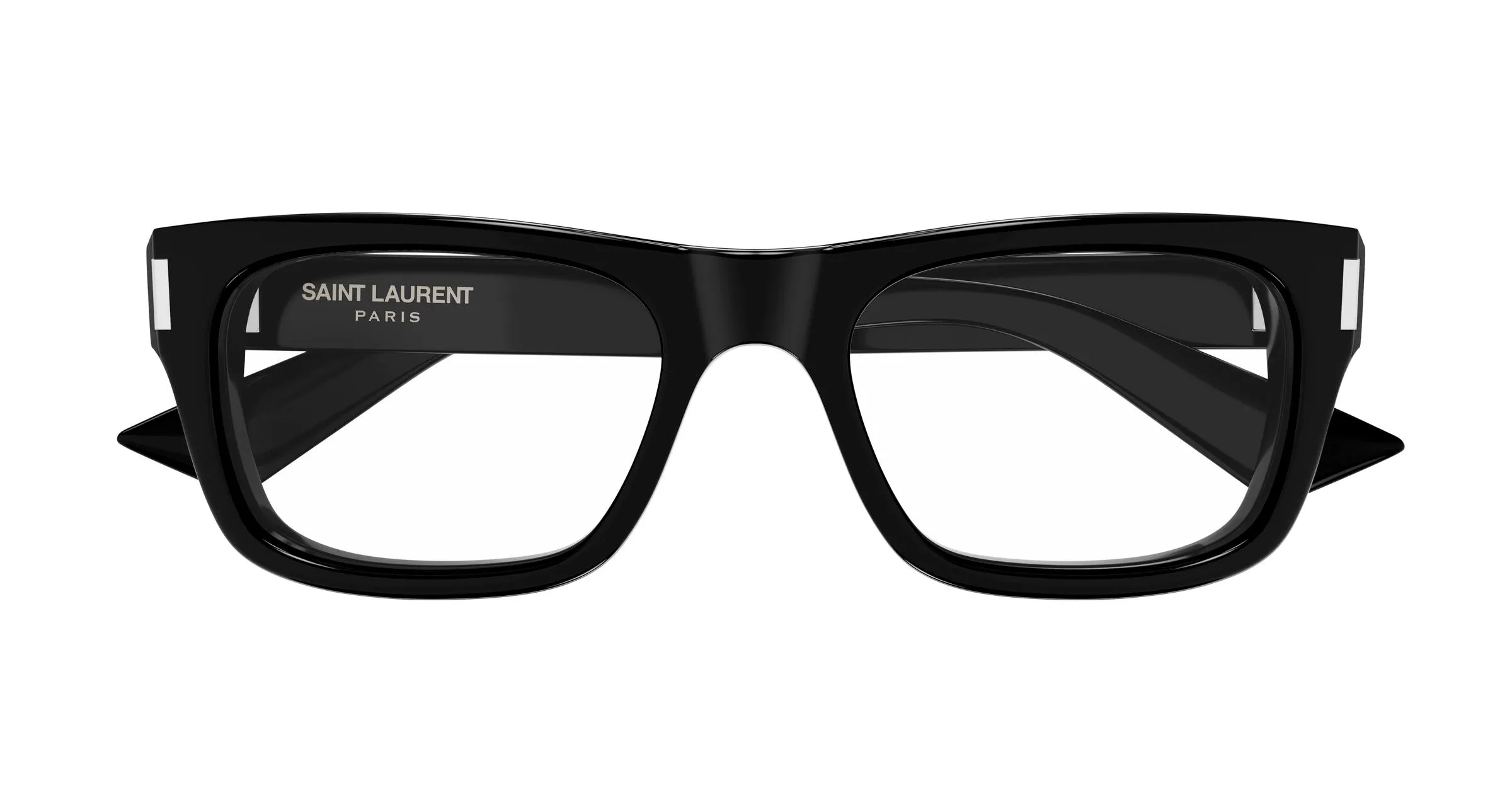 SAINT LAURENT SL 83 OPT 001 Montature da vista Acetato Nero Trasparente Squadrata - immagine 2
