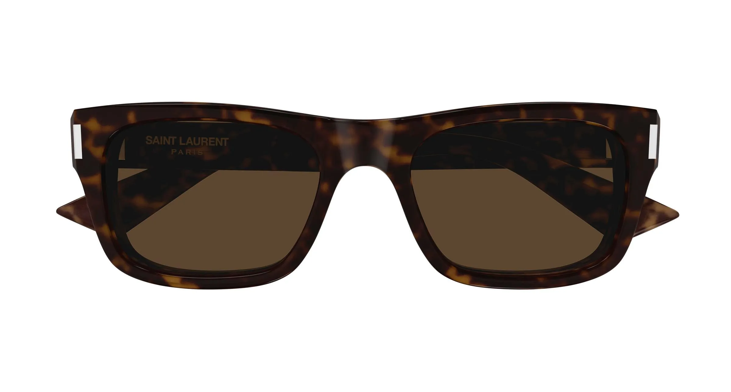 SAINT LAURENT SL 83 004 Occhiali da sole Acetato Havana Marrone Squadrata - immagine 2