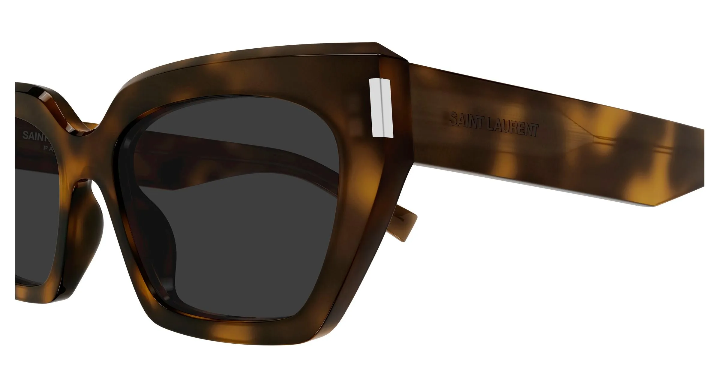 SAINT LAURENT SL 826 PAGE 002 Occhiali da sole Acetato Havana Grigio Cat Eye - immagine 3