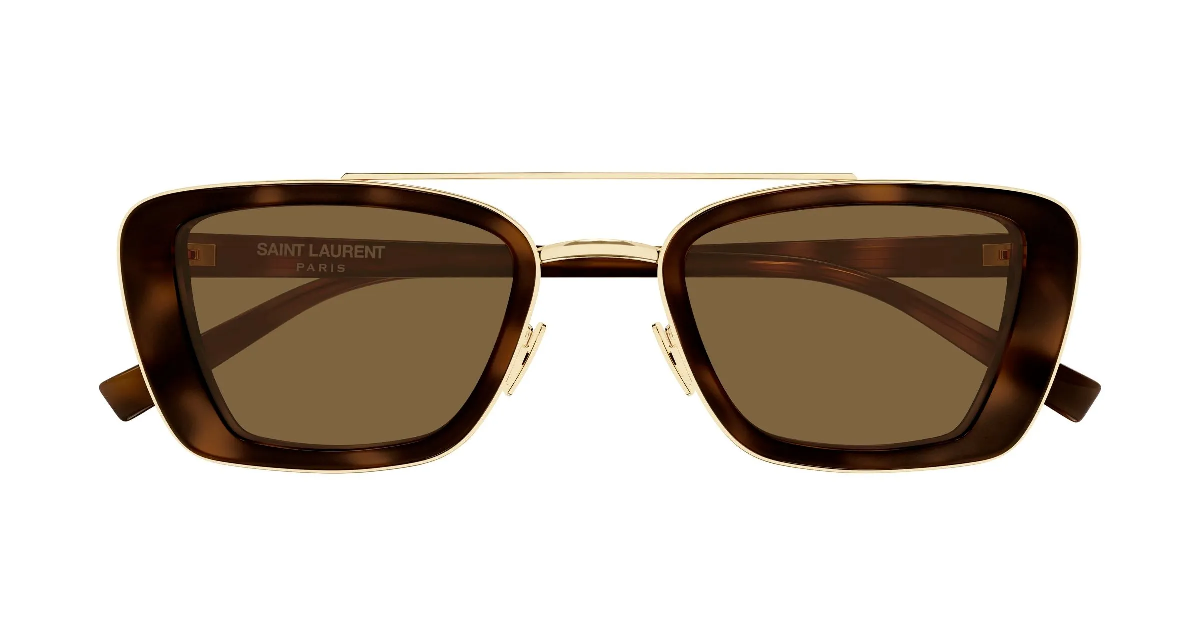 SAINT LAURENT SL 825 002 Occhiali da sole Acetato Havana Marrone Squadrata - immagine 2