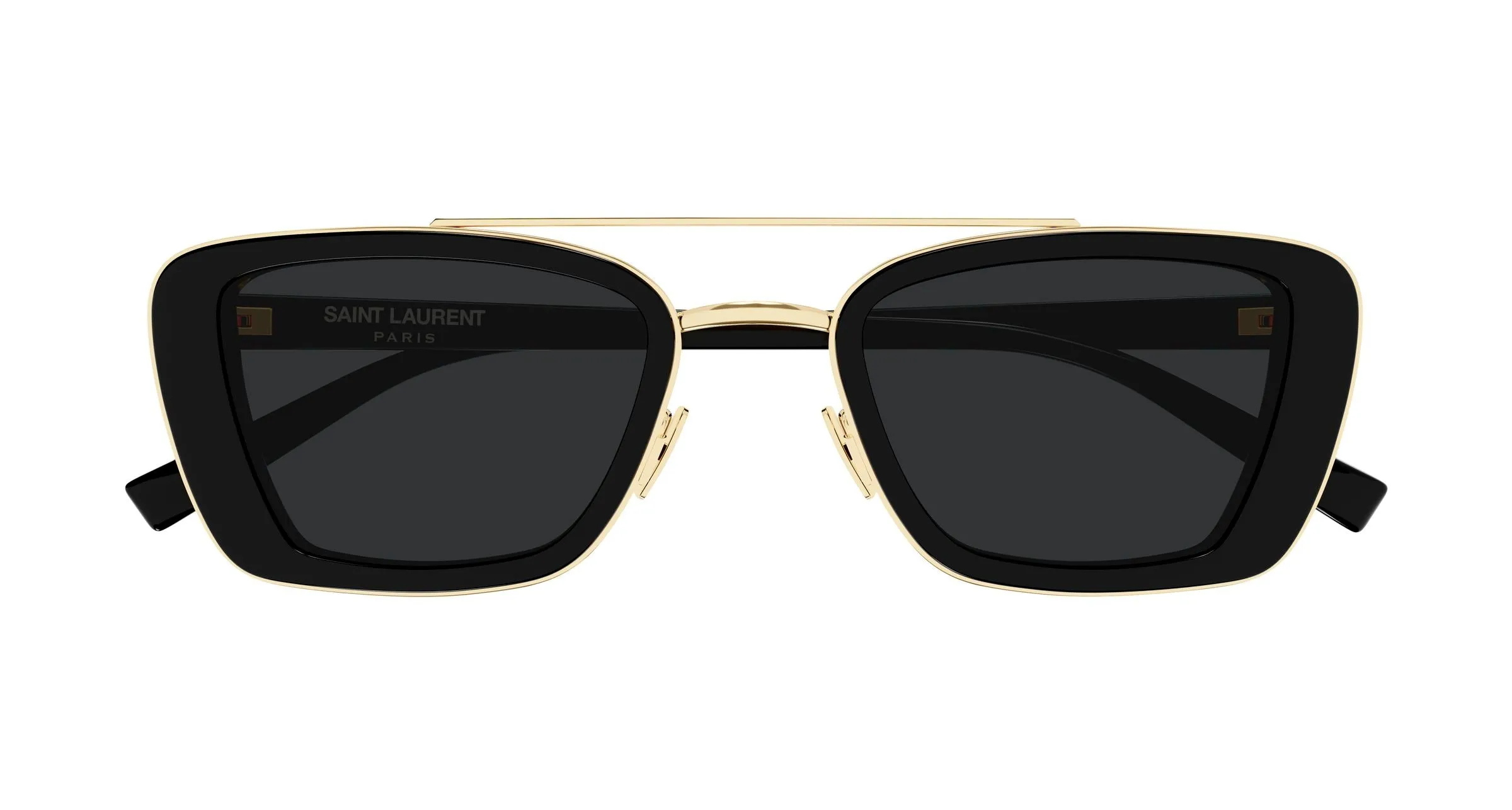 SAINT LAURENT SL 825 001 Occhiali da sole Acetato Nero Nero Squadrata - immagine 2