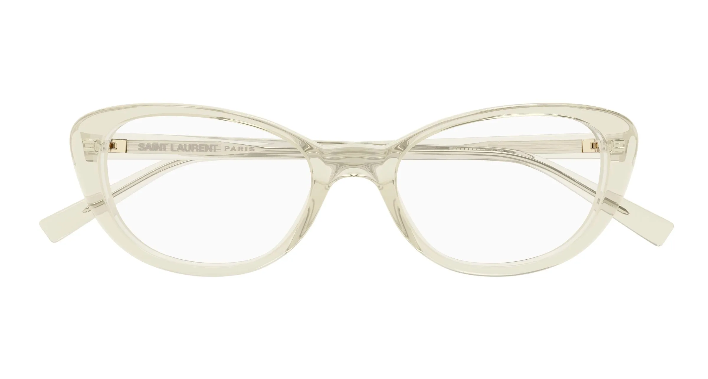 SAINT LAURENT SL 822 OPT 004 Montature da vista Acetato Giallo Trasparente Cat Eye ["Antiriflesso"] - immagine 2