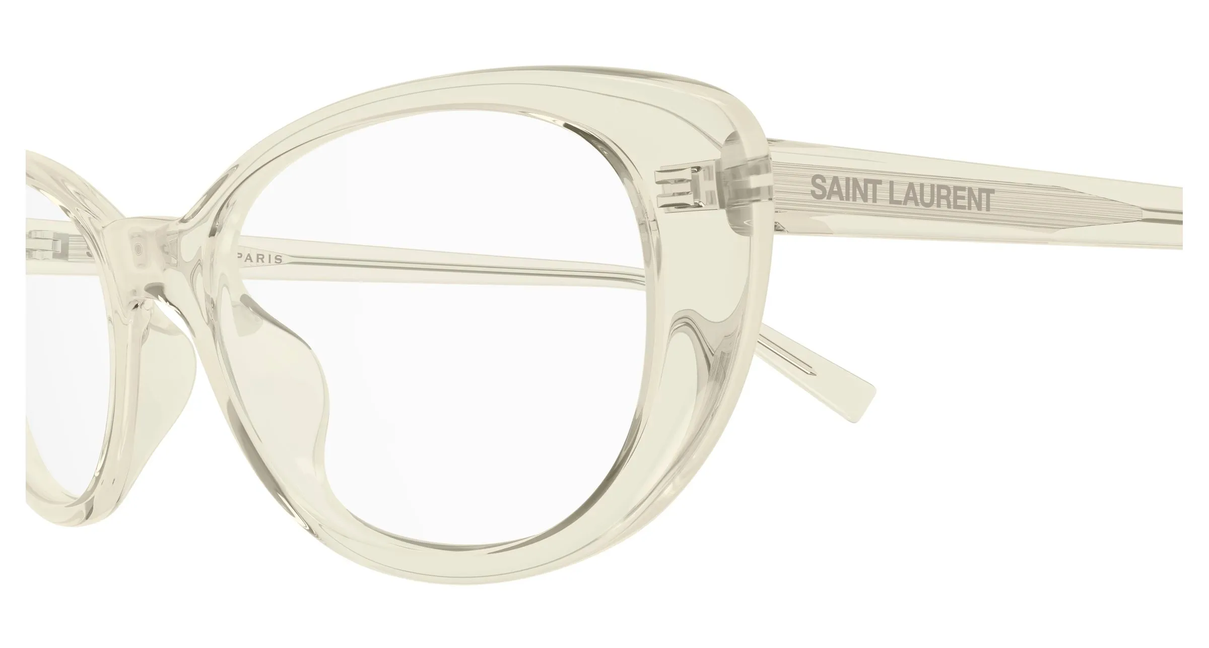 SAINT LAURENT SL 822 OPT 004 Montature da vista Acetato Giallo Trasparente Cat Eye ["Antiriflesso"] - immagine 3