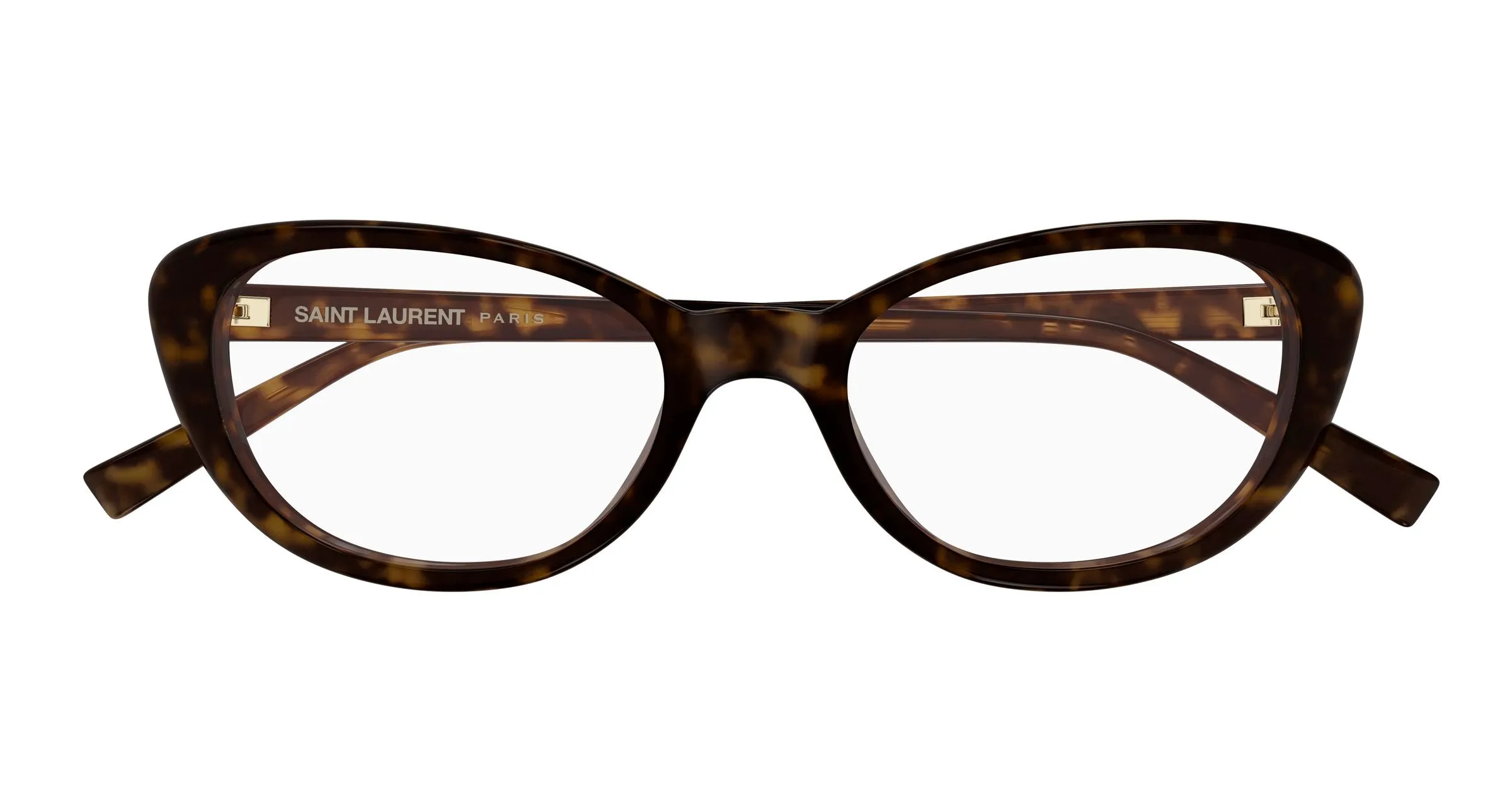 SAINT LAURENT SL 822 OPT 002 Montature da vista Acetato Havana Trasparente Cat Eye ["Antiriflesso"] - immagine 2