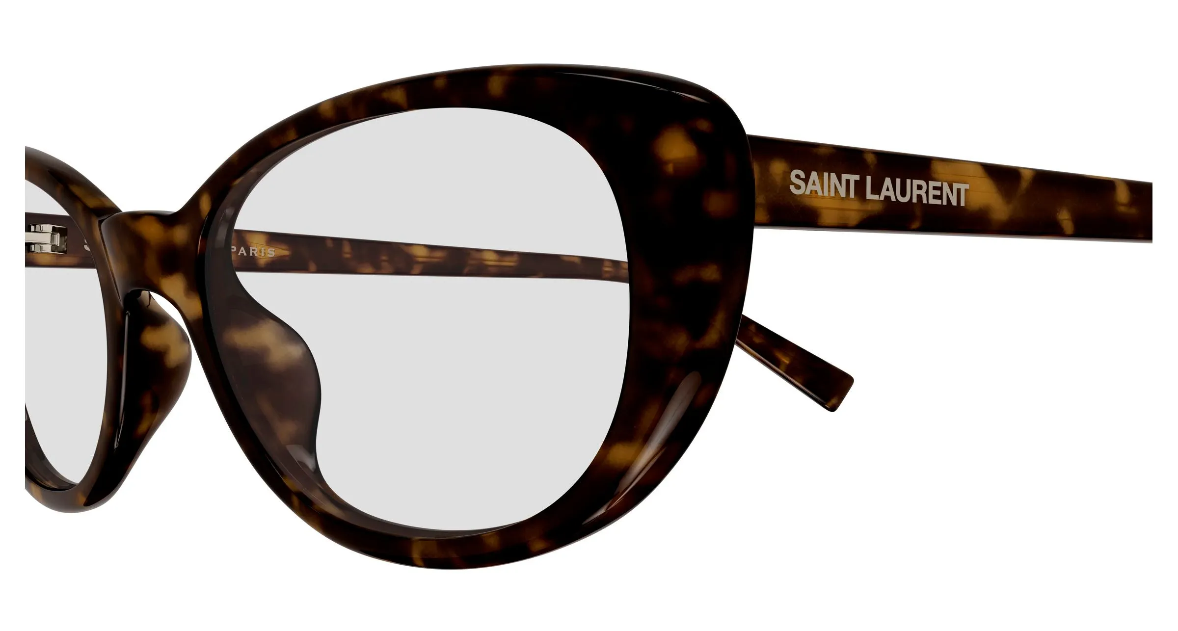 SAINT LAURENT SL 822 OPT 002 Montature da vista Acetato Havana Trasparente Cat Eye ["Antiriflesso"] - immagine 3