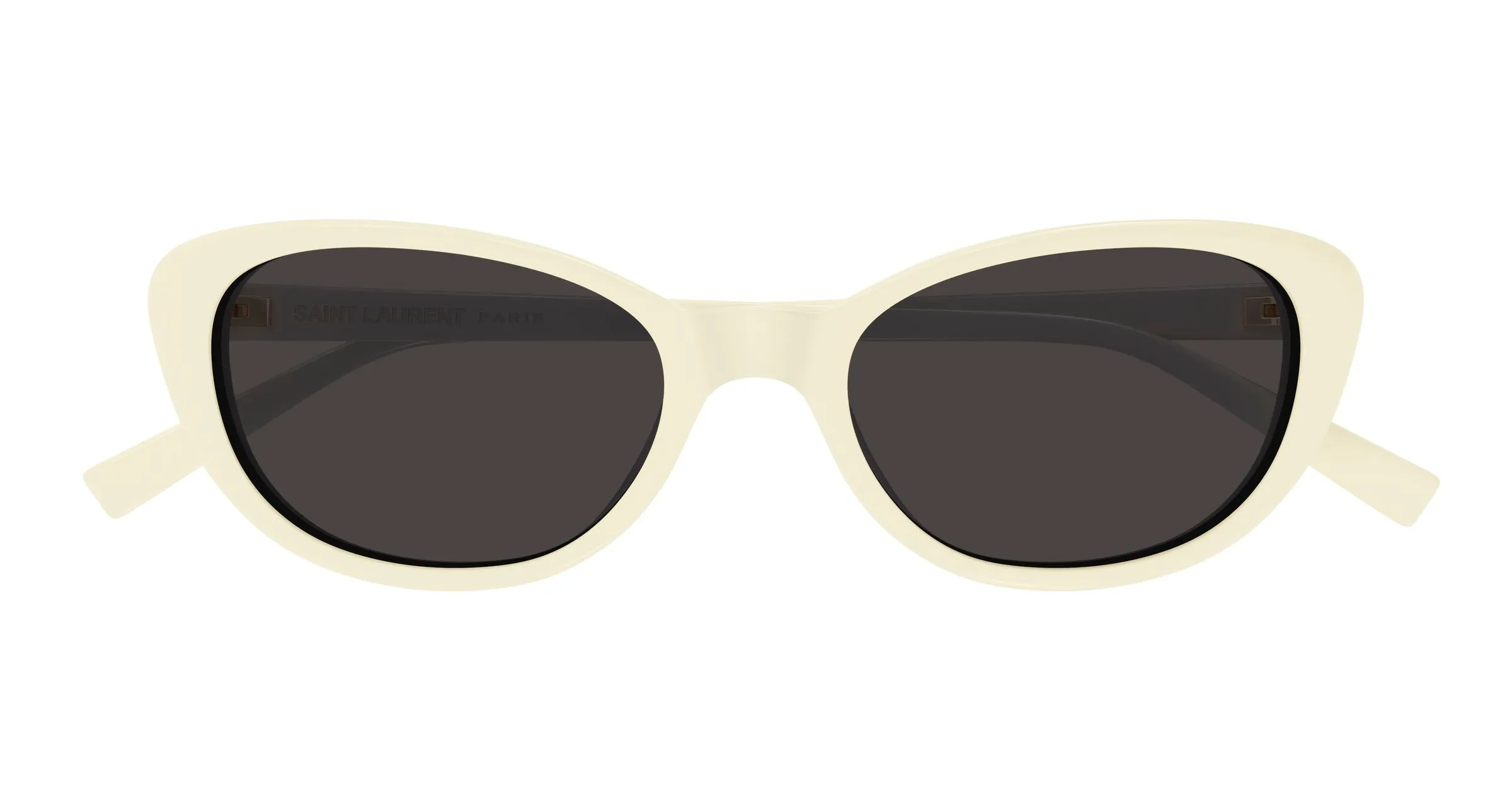 SAINT LAURENT SL 822 004 Occhiali da sole Acetato Avorio Nero Cat Eye - immagine 2