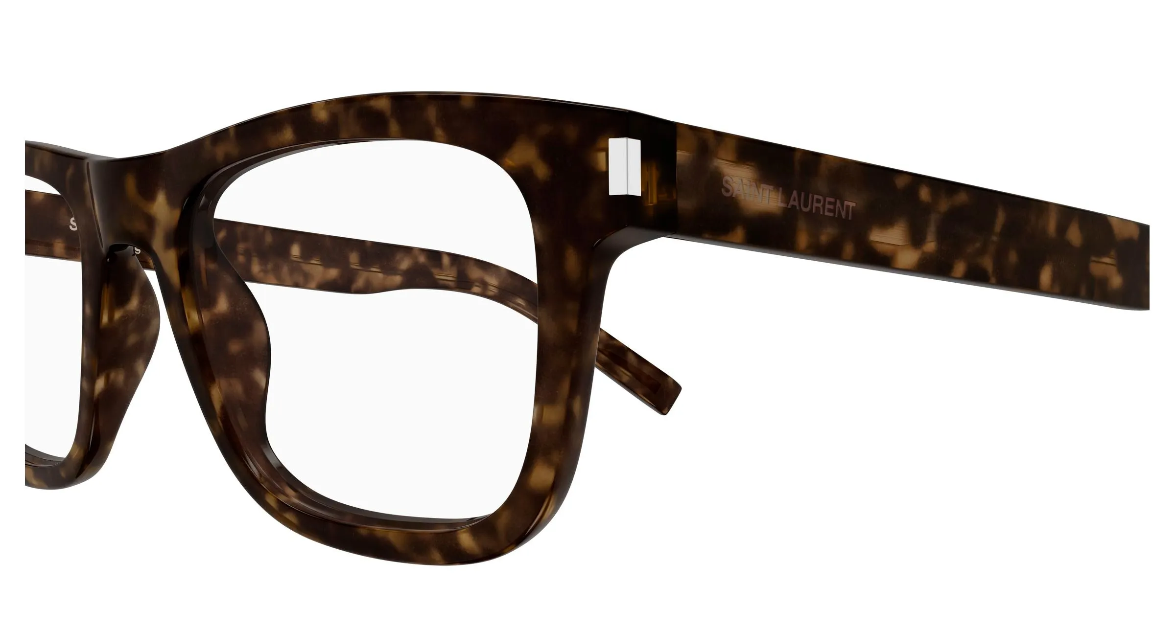 SAINT LAURENT SL 819 OPT 005 Montature da vista Acetato Havana Trasparente Squadrata - immagine 3