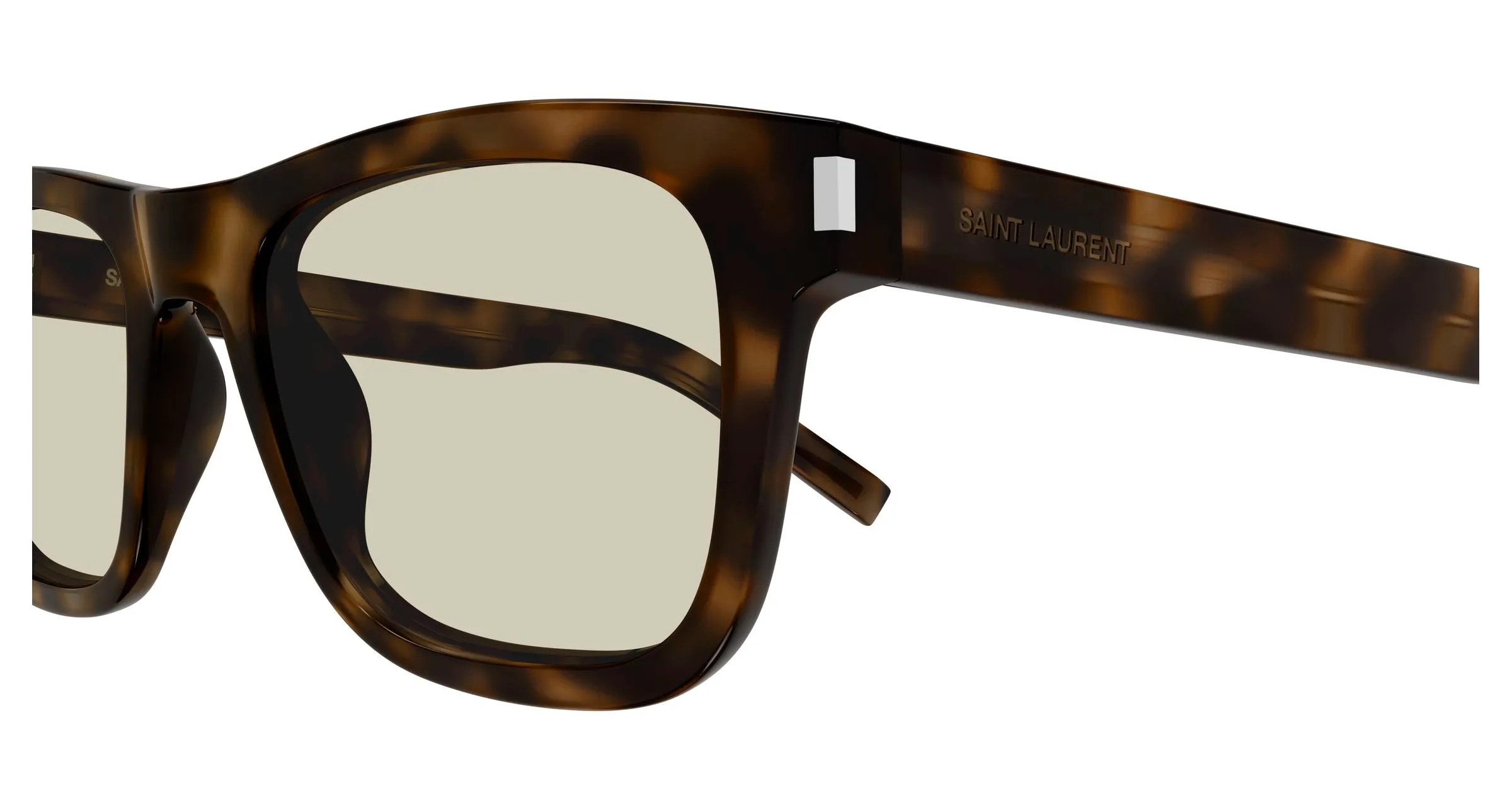 SAINT LAURENT SL 819 005 Occhiali da sole Acetato Havana Marrone Squadrata - immagine 3