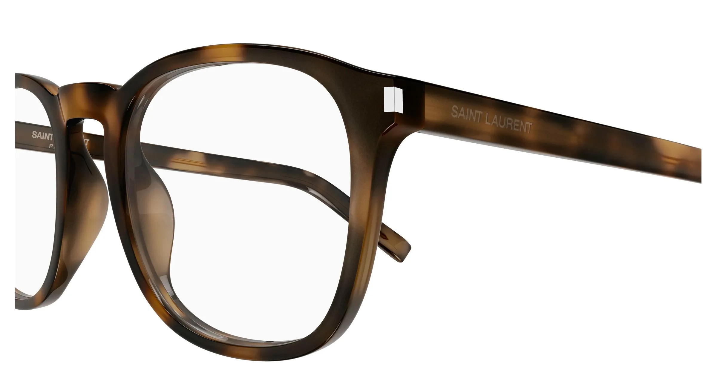 SAINT LAURENT SL 818 OPT 003 Montature da vista Acetato Havana Trasparente Rotonda ["Antiriflesso"] - immagine 3