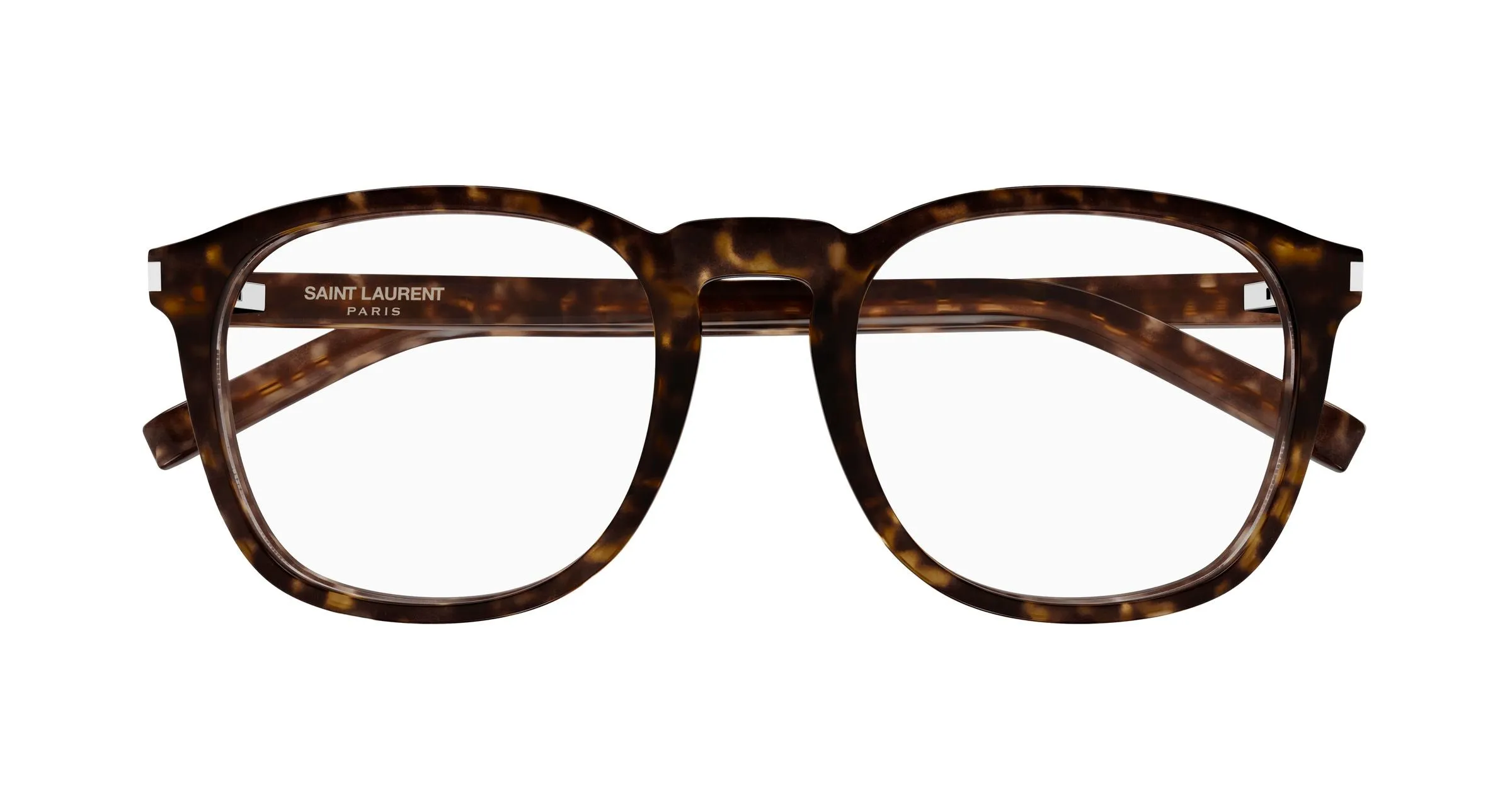 SAINT LAURENT SL 818 OPT 002 Montature da vista Acetato Havana Trasparente Rotonda ["Antiriflesso"] - immagine 2