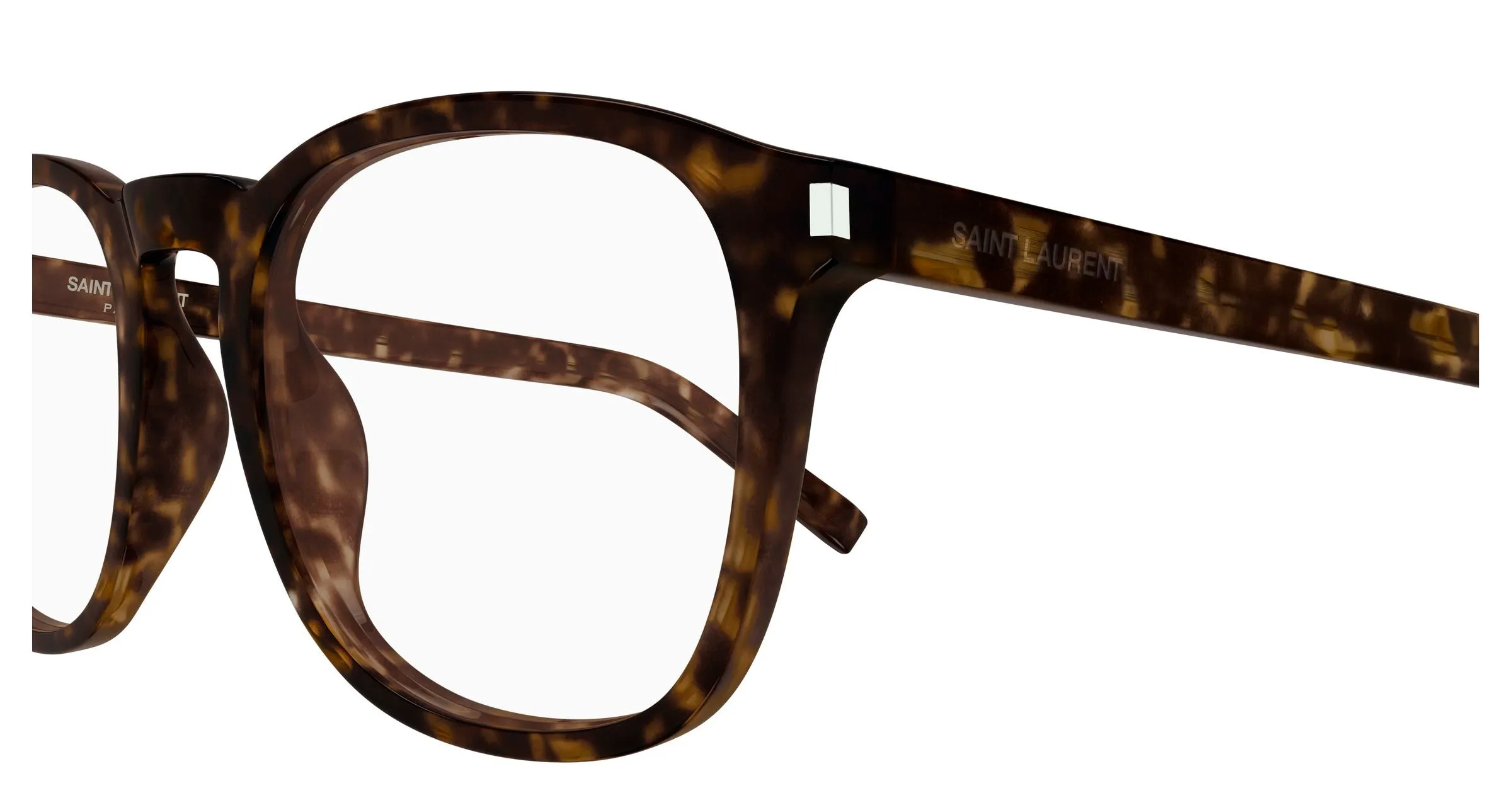 SAINT LAURENT SL 818 OPT 002 Montature da vista Acetato Havana Trasparente Rotonda ["Antiriflesso"] - immagine 3
