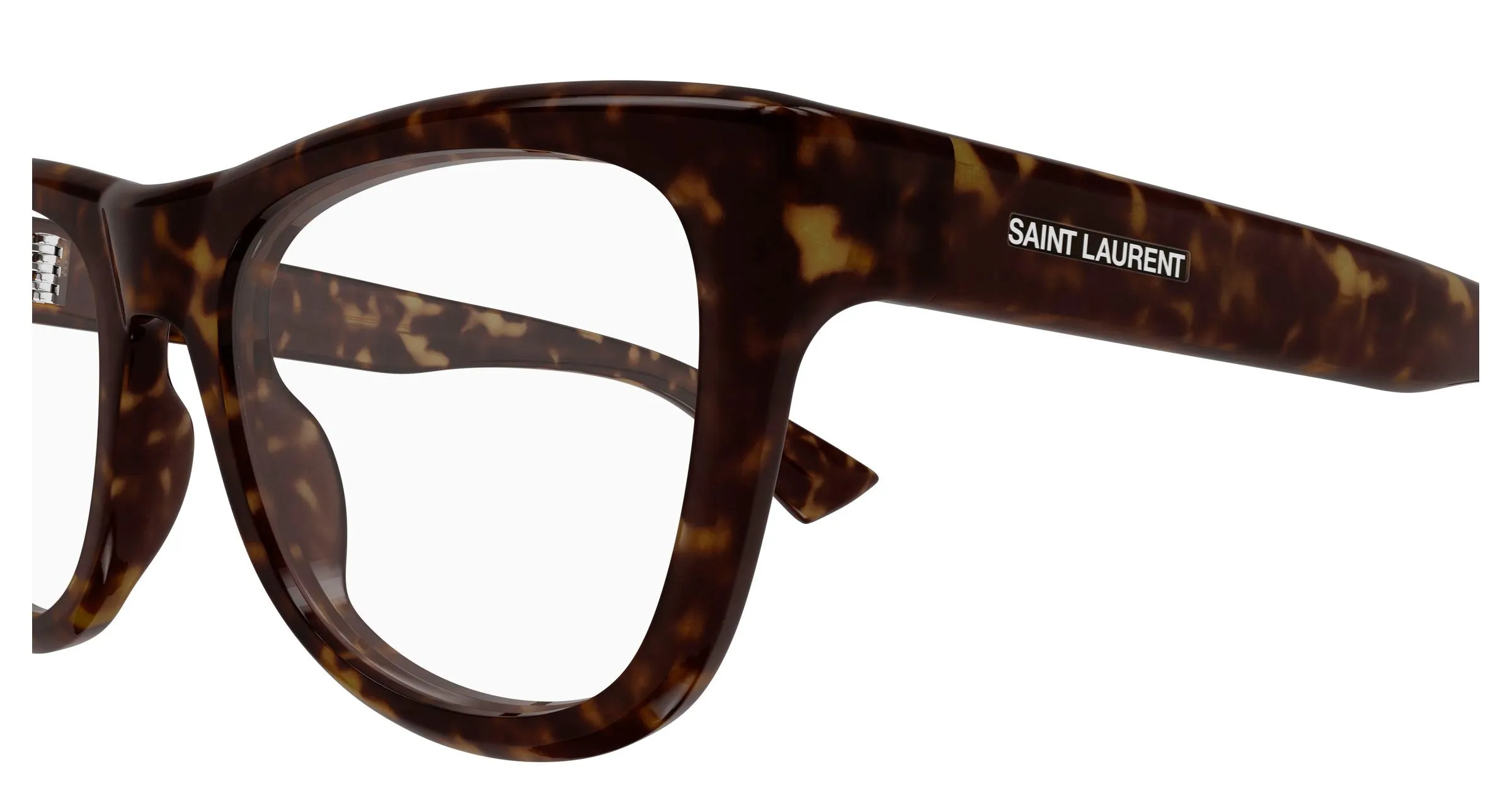 SAINT LAURENT SL 816 OPT 002 Montature da vista Acetato Havana Trasparente Cat Eye ["Antiriflesso"] - immagine 3