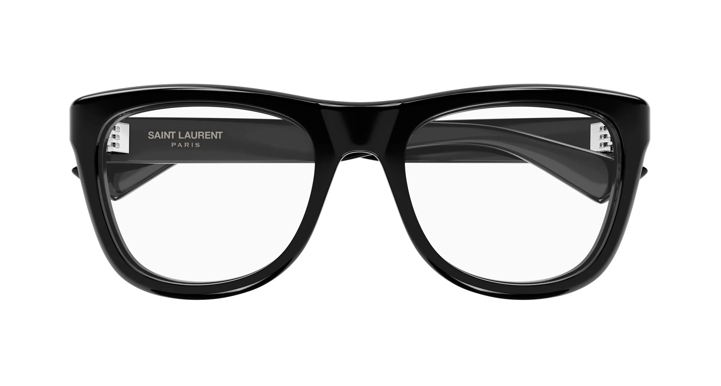 SAINT LAURENT SL 816 OPT 001 Montature da vista Acetato Nero Trasparente Cat Eye ["Antiriflesso"] - immagine 2