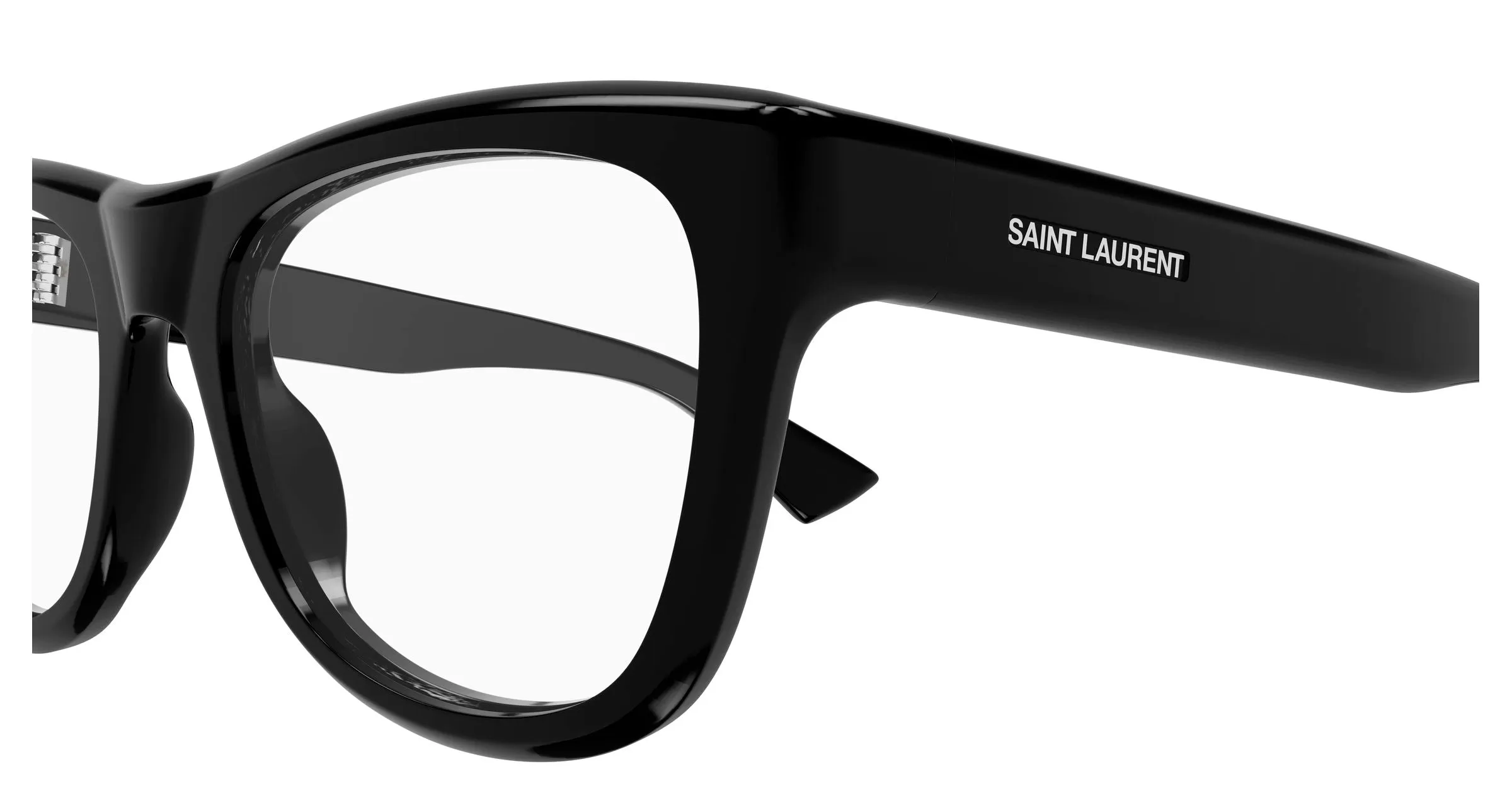 SAINT LAURENT SL 816 OPT 001 Montature da vista Acetato Nero Trasparente Cat Eye ["Antiriflesso"] - immagine 3