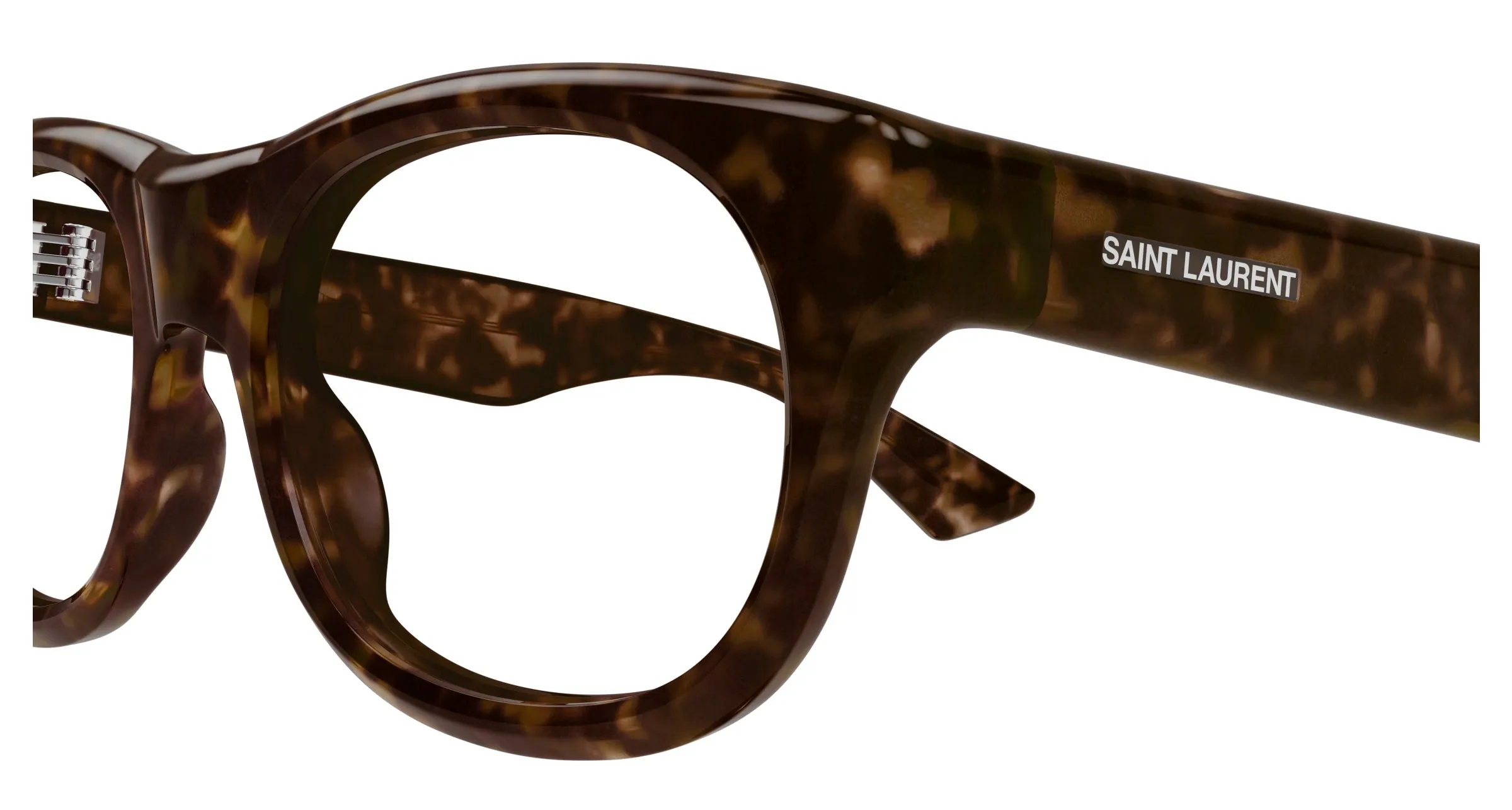SAINT LAURENT SL 815 ROMY OPT 002 Montature da vista Acetato Havana Trasparente Squadrata ["Antiriflesso"] - immagine 3