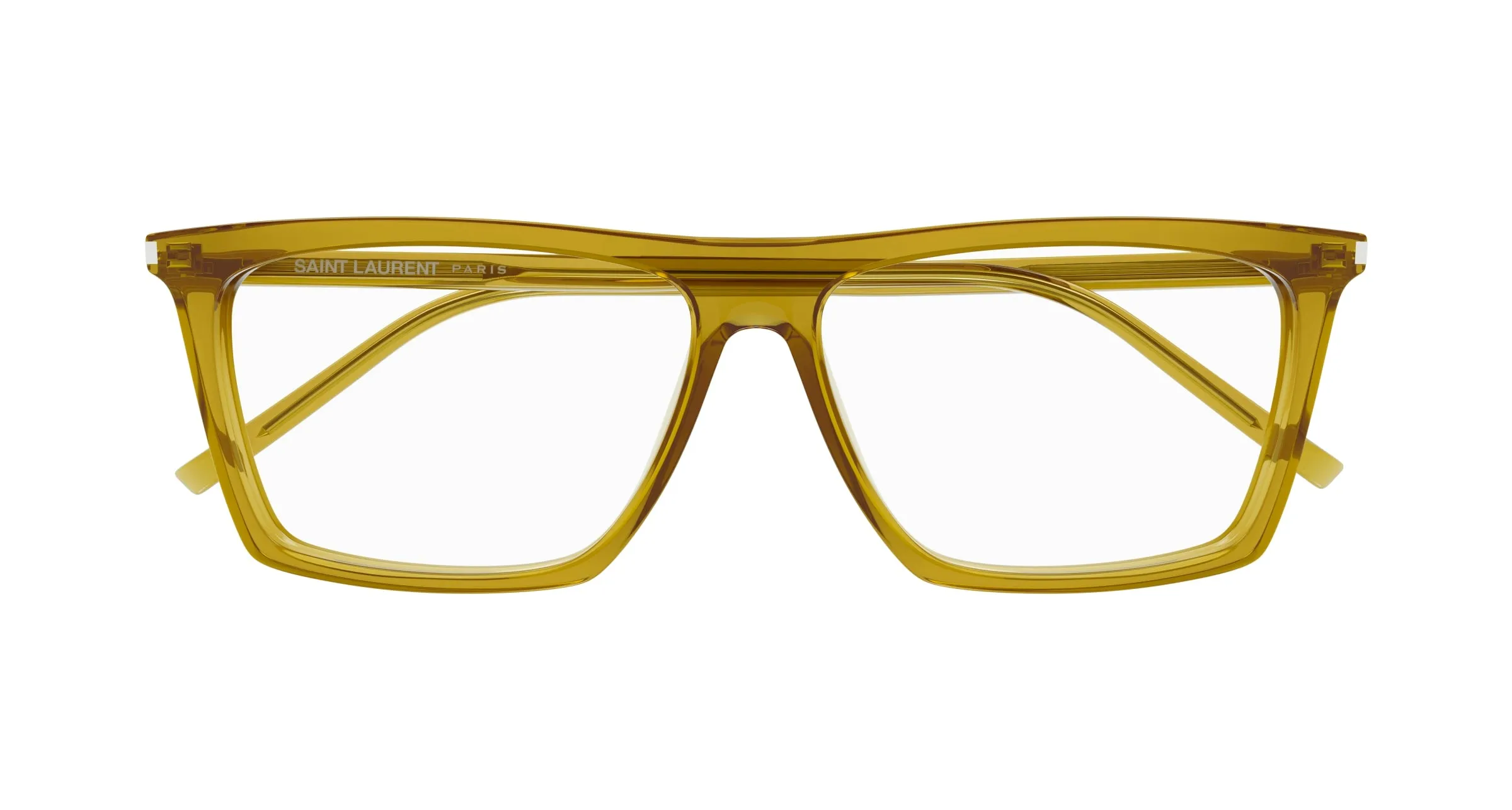 SAINT LAURENT SL 803 009 Montature da vista Acetato Verde Trasparente Squadrata ["Antiriflesso"] - immagine 2