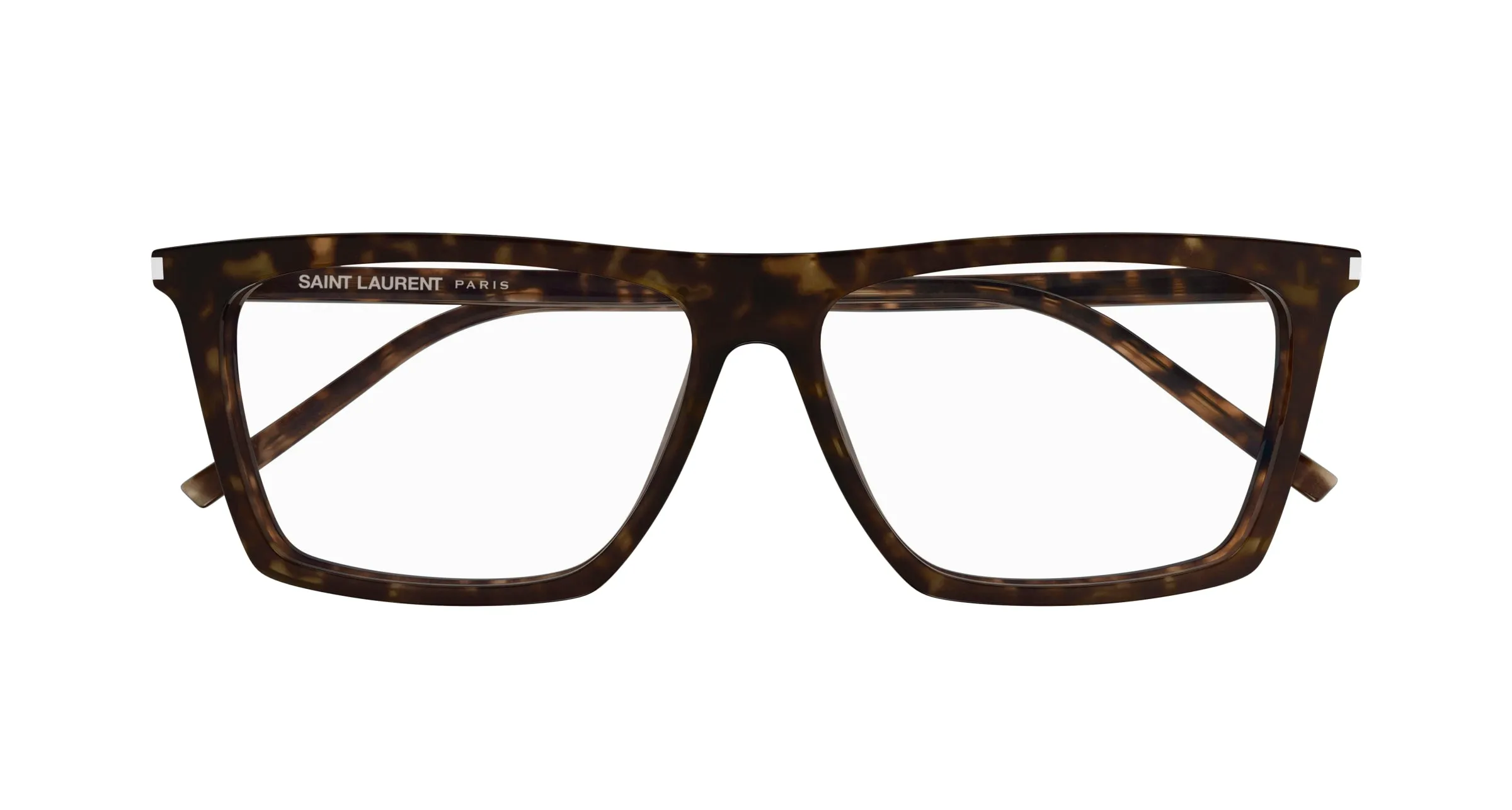 SAINT LAURENT SL 803 002 Montature da vista Acetato Havana Trasparente Squadrata ["Antiriflesso"] - immagine 2