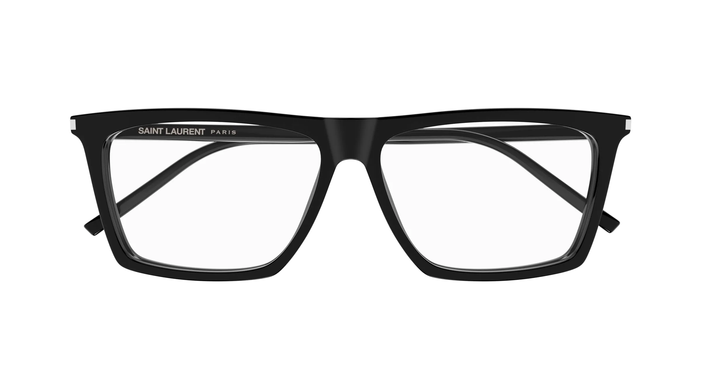 SAINT LAURENT SL 803 001 Montature da vista Acetato Nero Trasparente Squadrata ["Antiriflesso"] - immagine 2