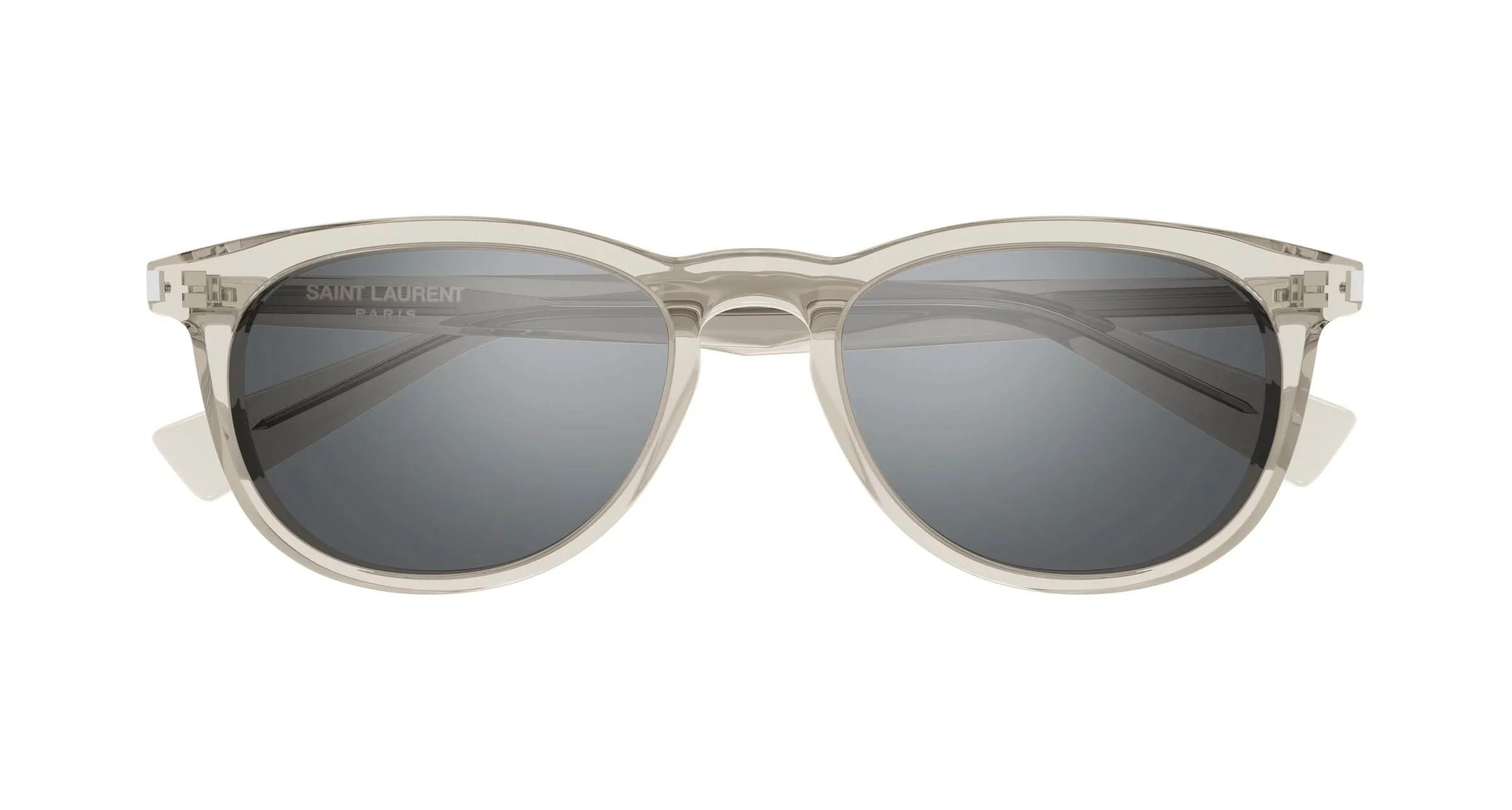 SAINT LAURENT SL 797 004 Occhiali da sole Acetato Beige Argento Rotonda - immagine 2