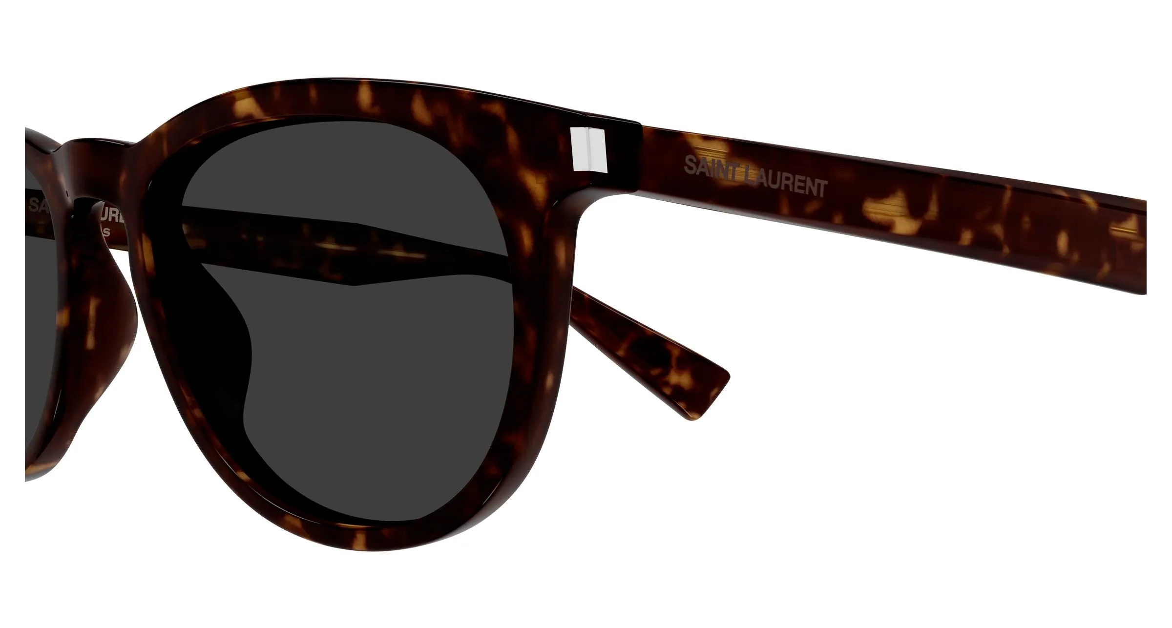 SAINT LAURENT SL 797 002 Occhiali da sole Acetato Havana Grigio Rotonda - immagine 3