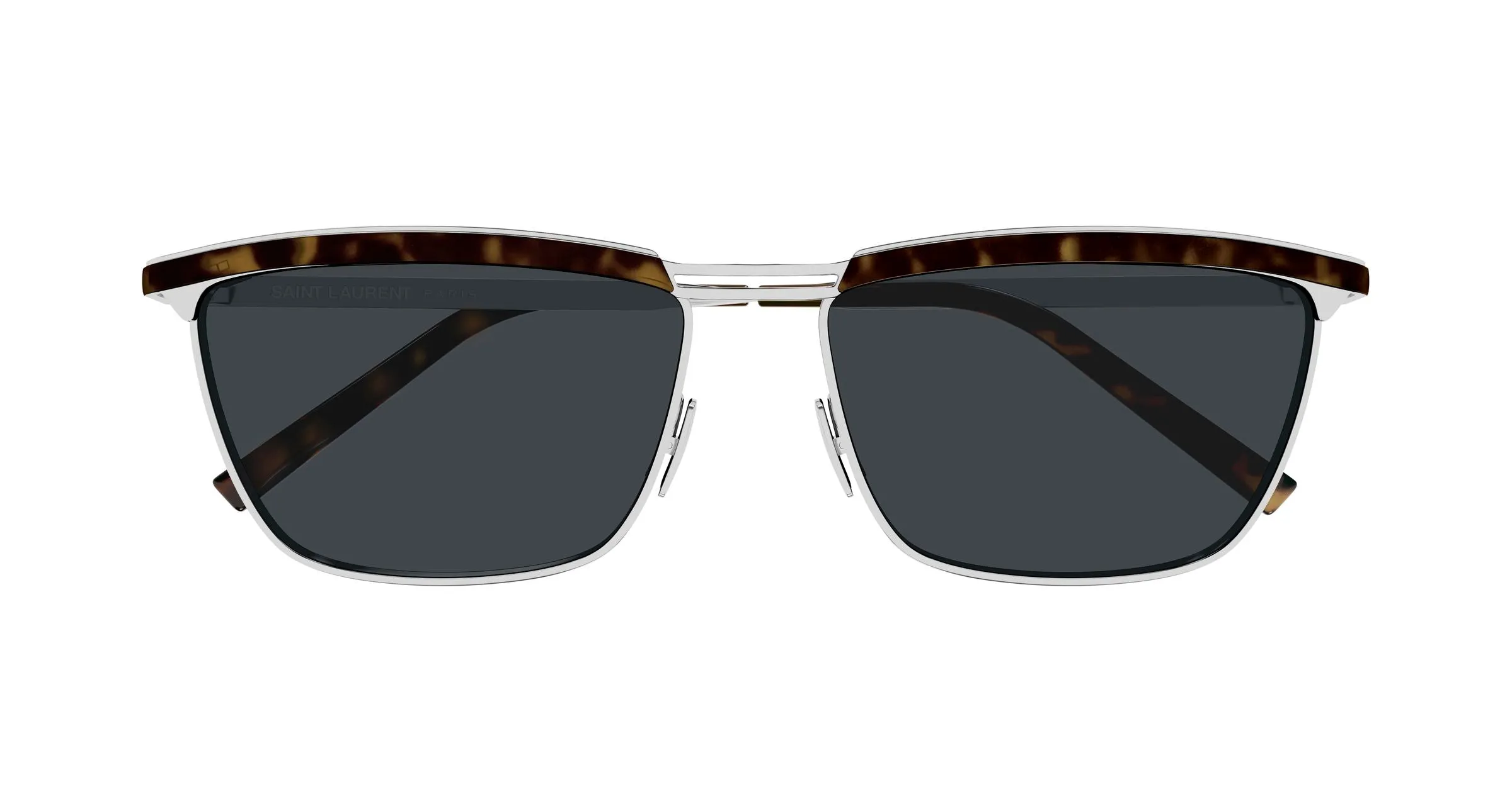 SAINT LAURENT SL 795 JOE 002 Occhiali da sole Metallo Argento Grigio Squadrata - immagine 2