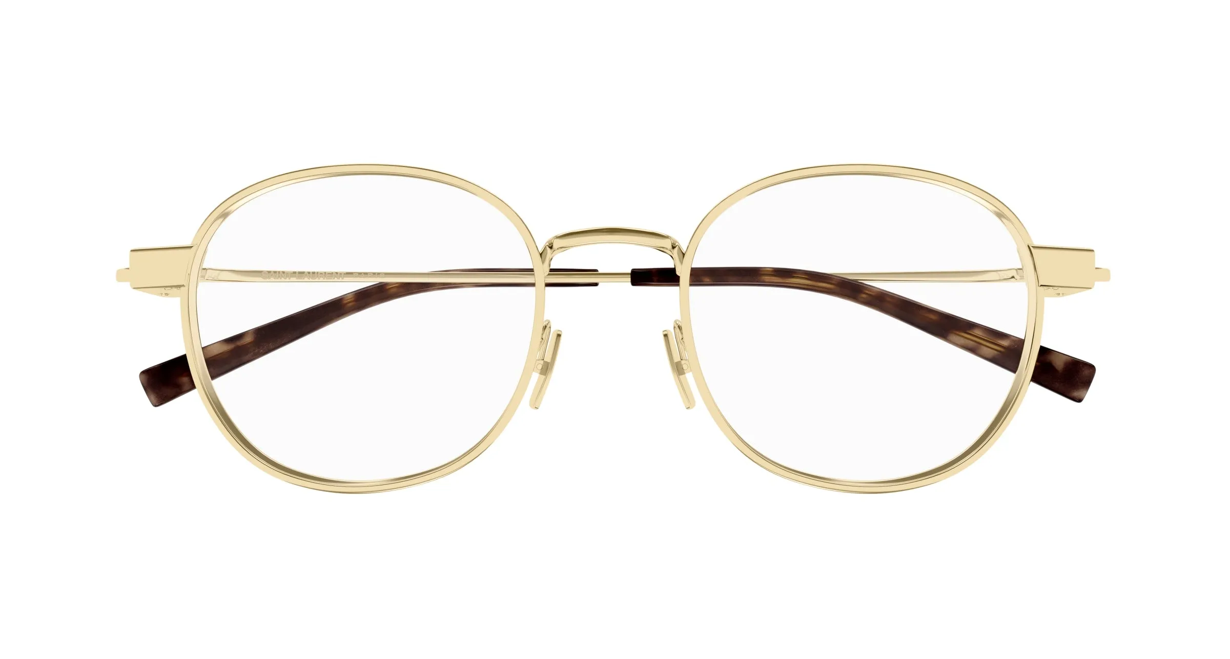 SAINT LAURENT SL 785 002 Montature da vista Metallo Oro Trasparente Rotonda - immagine 2