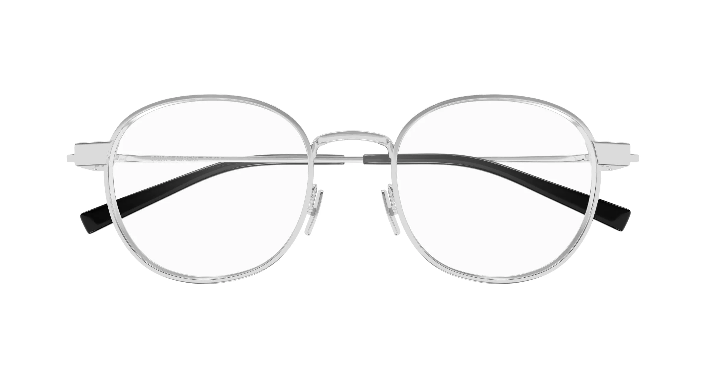 SAINT LAURENT SL 785 001 Montature da vista Metallo Argento Trasparente Rotonda - immagine 2