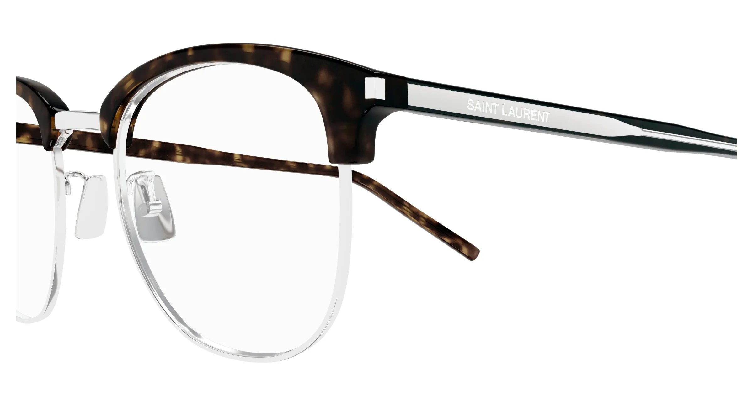 SAINT LAURENT SL 779 002 Montature da vista Acetato Havana Trasparente Rotonda - immagine 3
