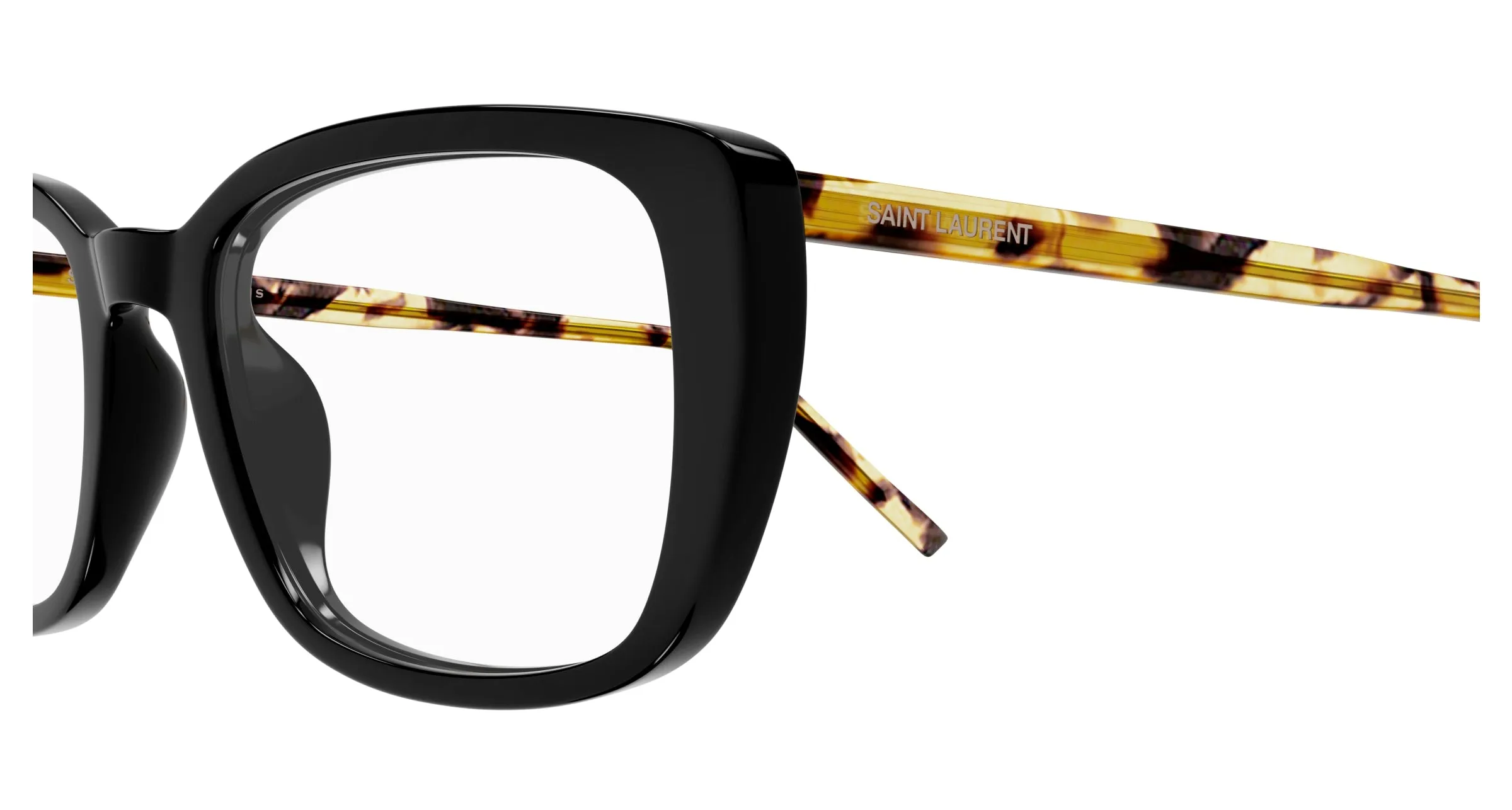 SAINT LAURENT SL 776 012 Montature da vista Acetato Nero Trasparente Squadrata ["Antiriflesso"] - immagine 3