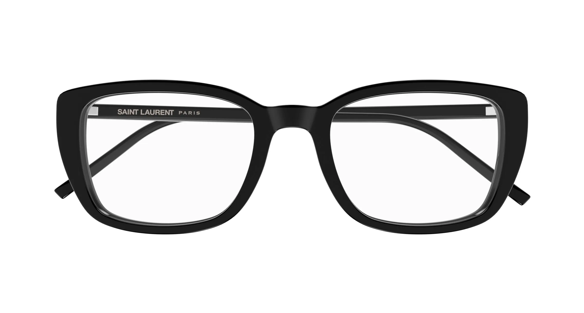 SAINT LAURENT SL 776 001 Montature da vista Acetato Nero Trasparente Squadrata ["Antiriflesso"] - immagine 2