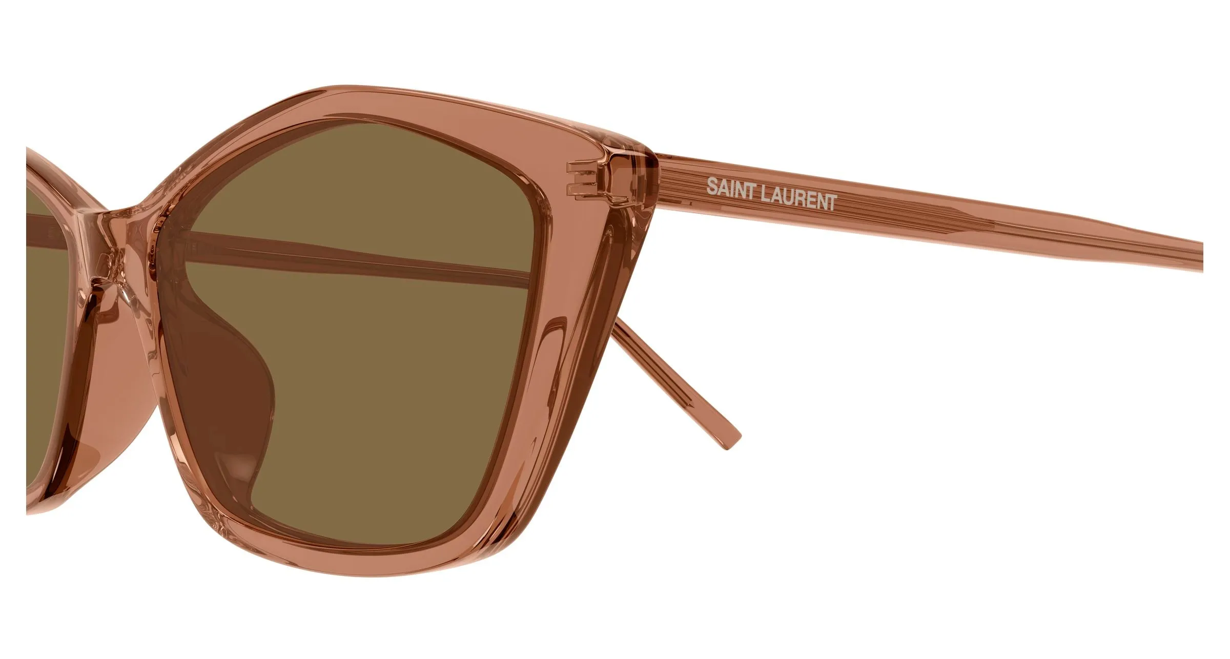 SAINT LAURENT SL 775 007 Occhiali da sole Acetato Marrone Marrone Cat Eye - immagine 3