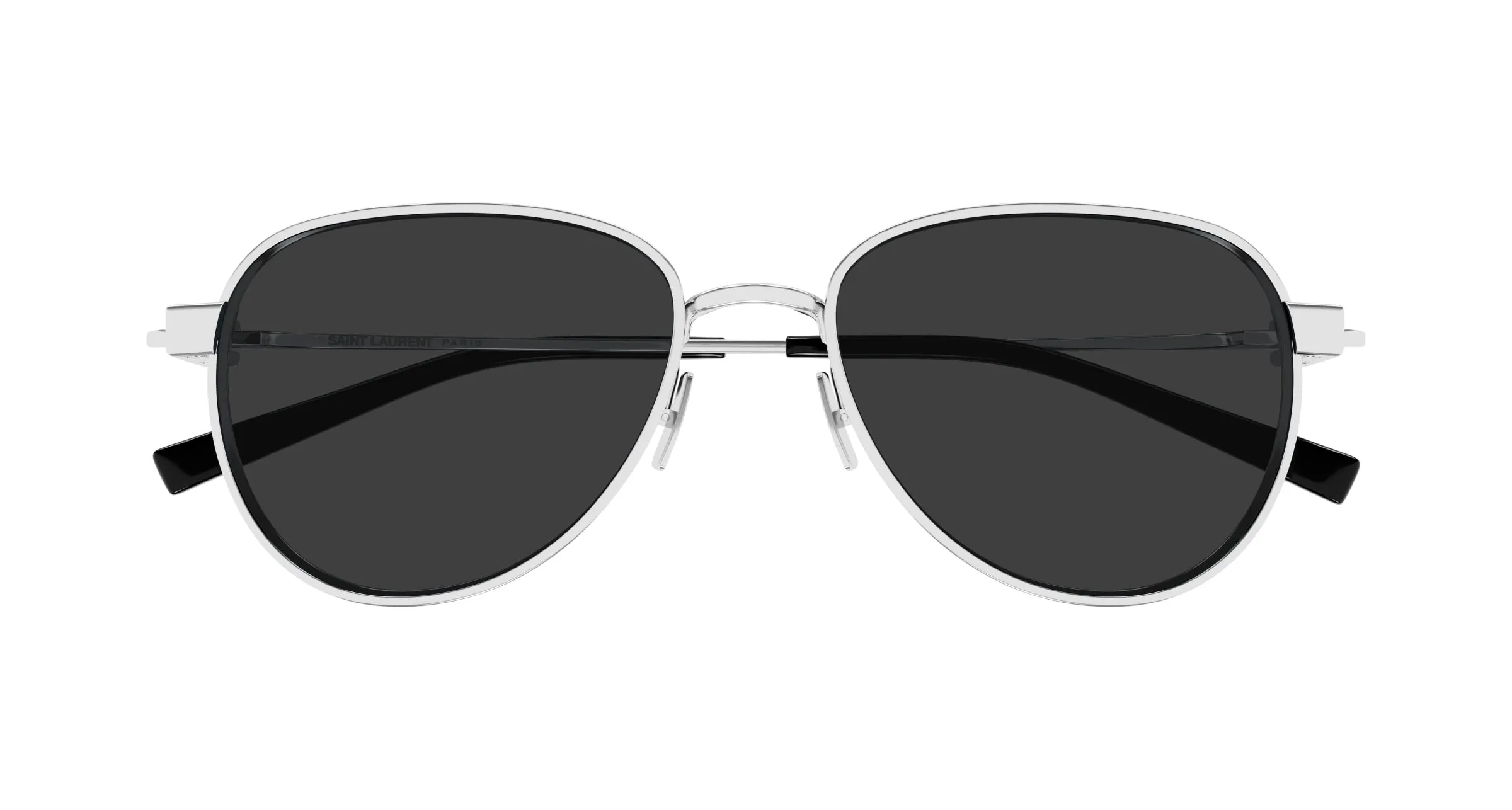 SAINT LAURENT SL 772 002 Occhiali da sole Metallo Argento Grigio Rotonda - immagine 2