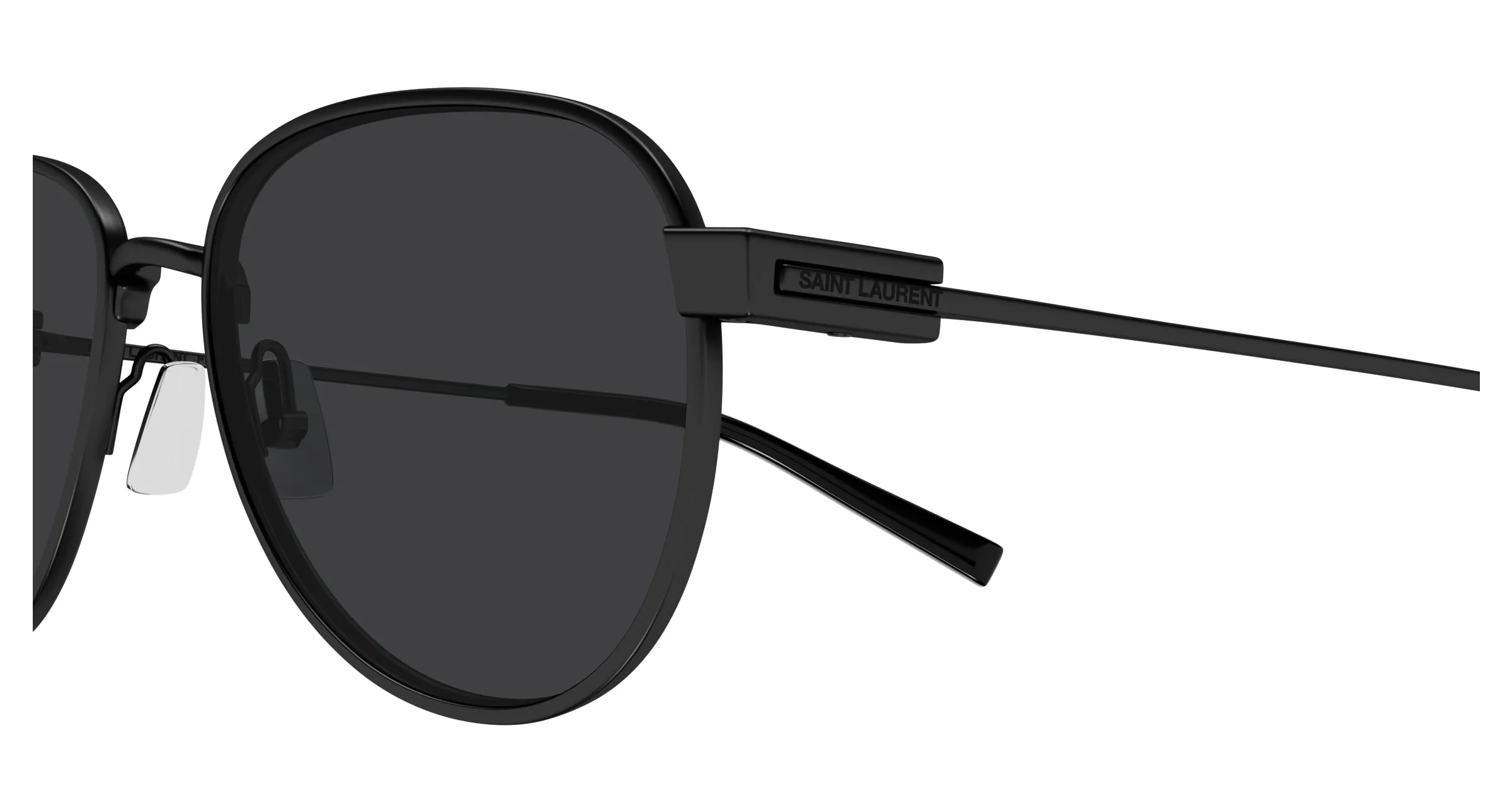 SAINT LAURENT SL 772 001 Occhiali da sole Metallo Nero Nero Rotonda - immagine 3