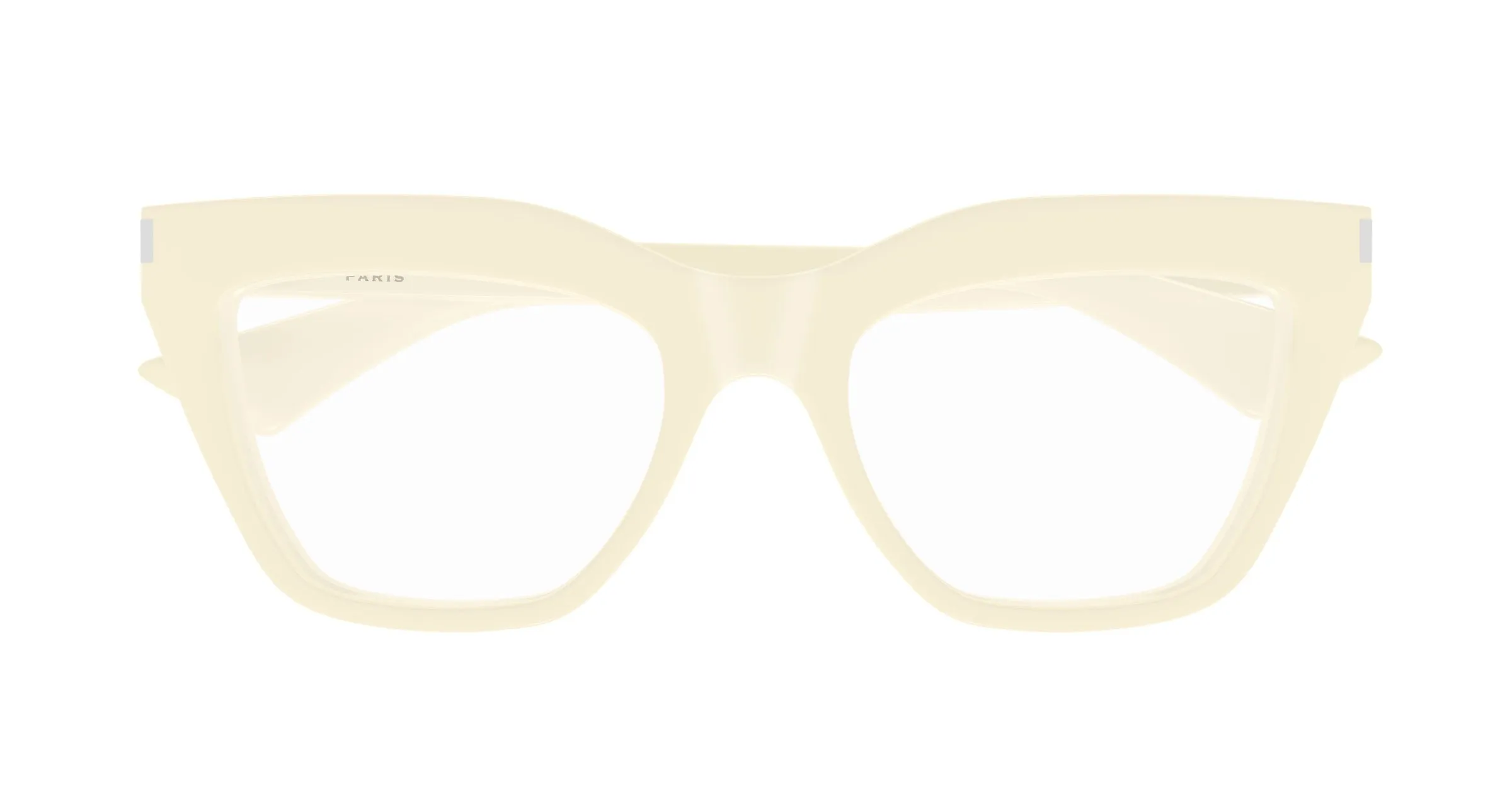 SAINT LAURENT SL 760 004 Montature da vista Acetato Avorio Trasparente Cat Eye ["Antiriflesso"] - immagine 2