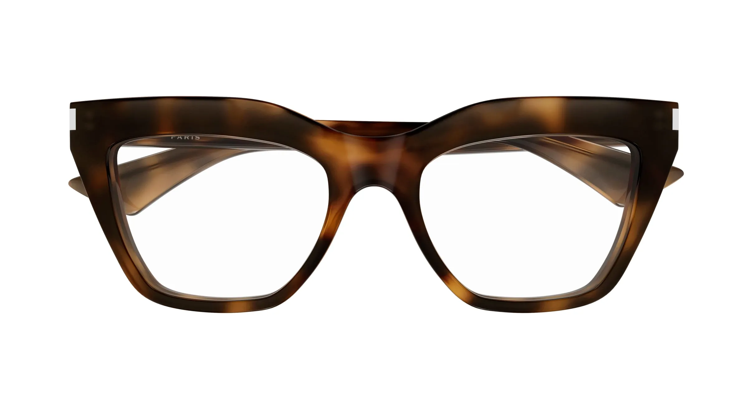 SAINT LAURENT SL 760 003 Montature da vista Acetato Havana Trasparente Cat Eye ["Antiriflesso"] - immagine 2