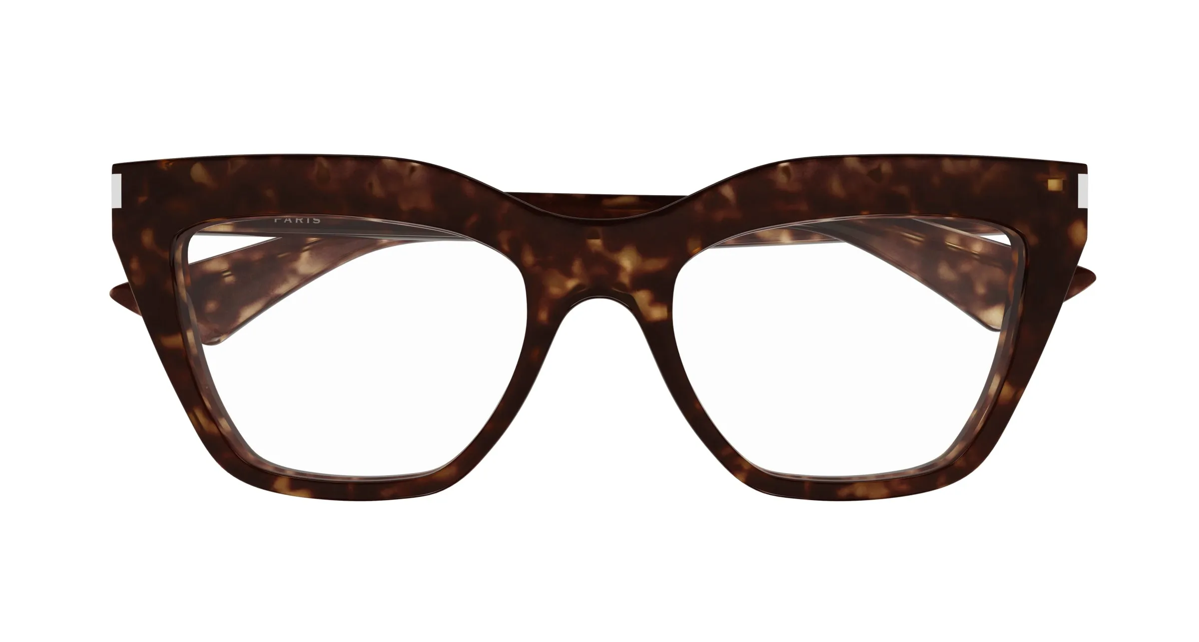 SAINT LAURENT SL 760 002 Montature da vista Acetato Havana Trasparente Cat Eye ["Antiriflesso"] - immagine 2