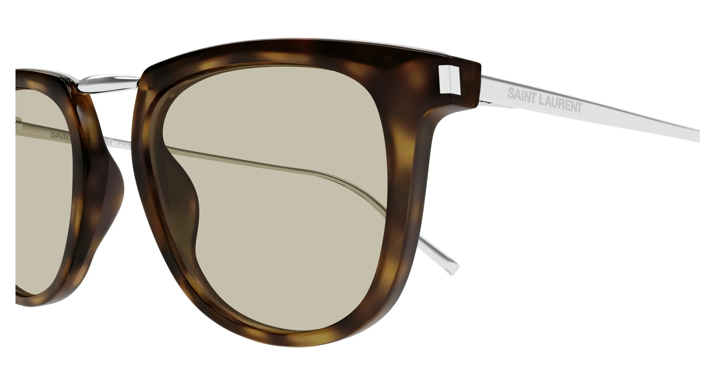 SAINT LAURENT SL 753 007 Occhiali da sole Acetato Havana Marrone Rotonda - immagine 3