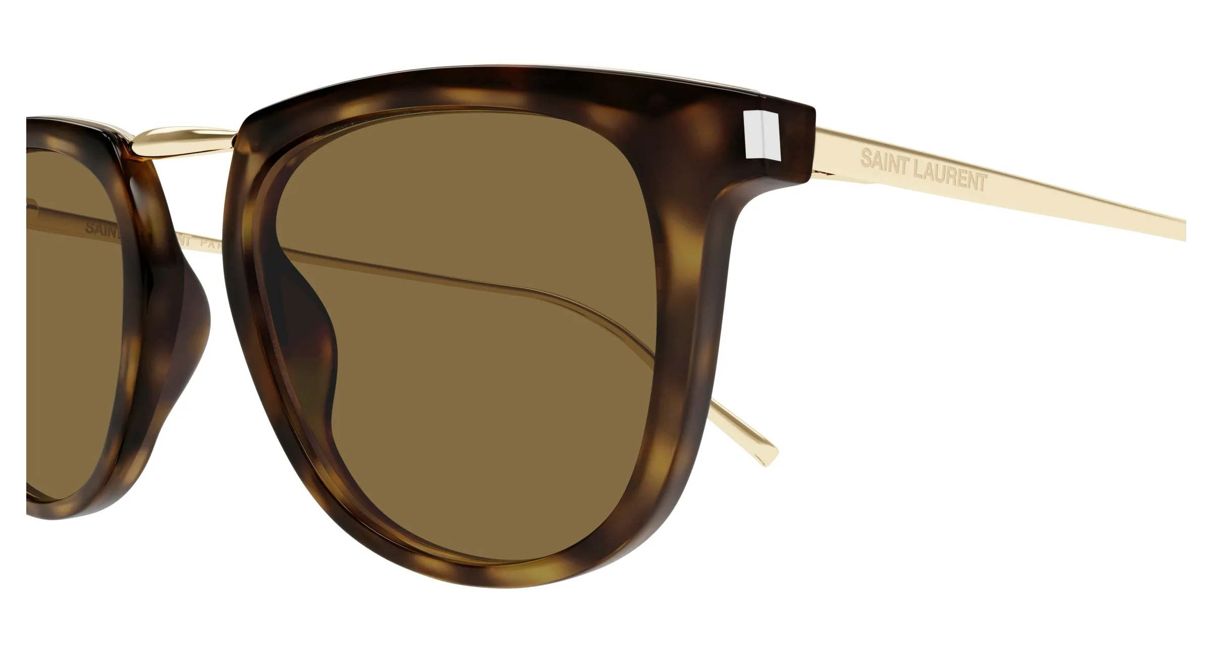 SAINT LAURENT SL 753 006 Occhiali da sole Acetato Havana Marrone Rotonda - immagine 3