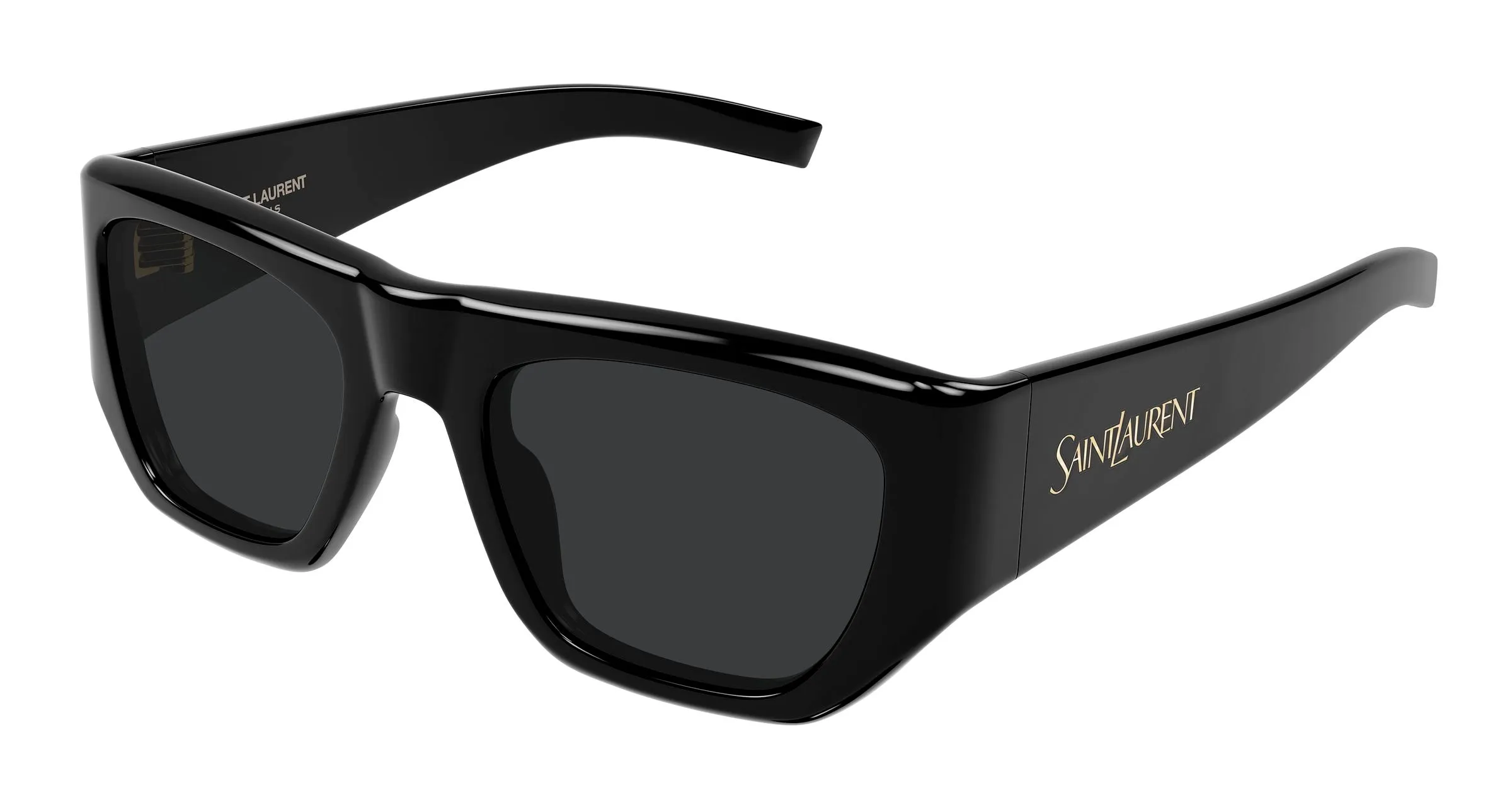 SAINT LAURENT SL 740 005 Occhiali da sole Acetato Nero Nero Squadrata - immagine 1