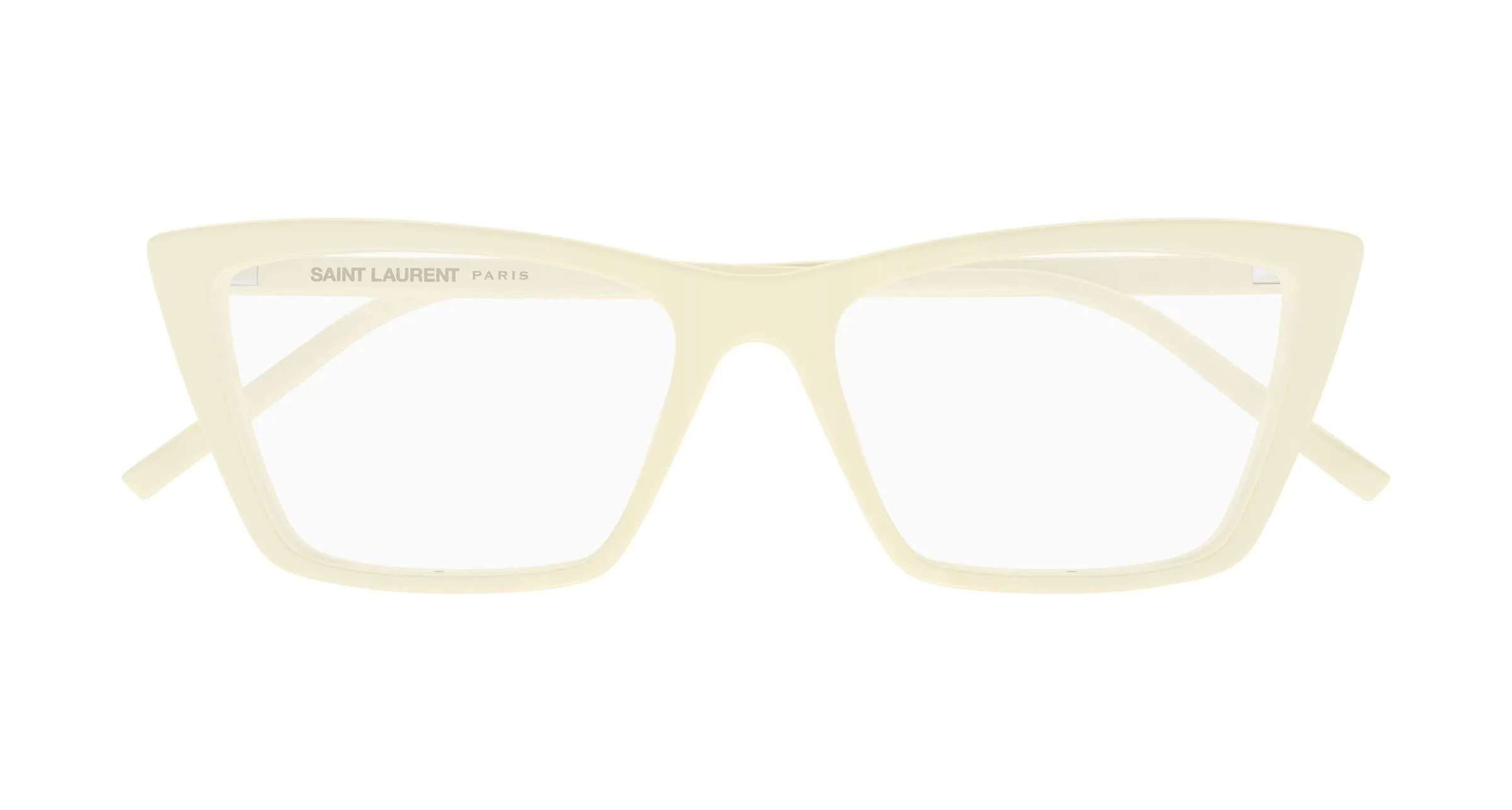 SAINT LAURENT SL 737 MICA THIN OPT 008 Montature da vista Acetato Avorio Trasparente Squadrata ["Antiriflesso"] - immagine 2