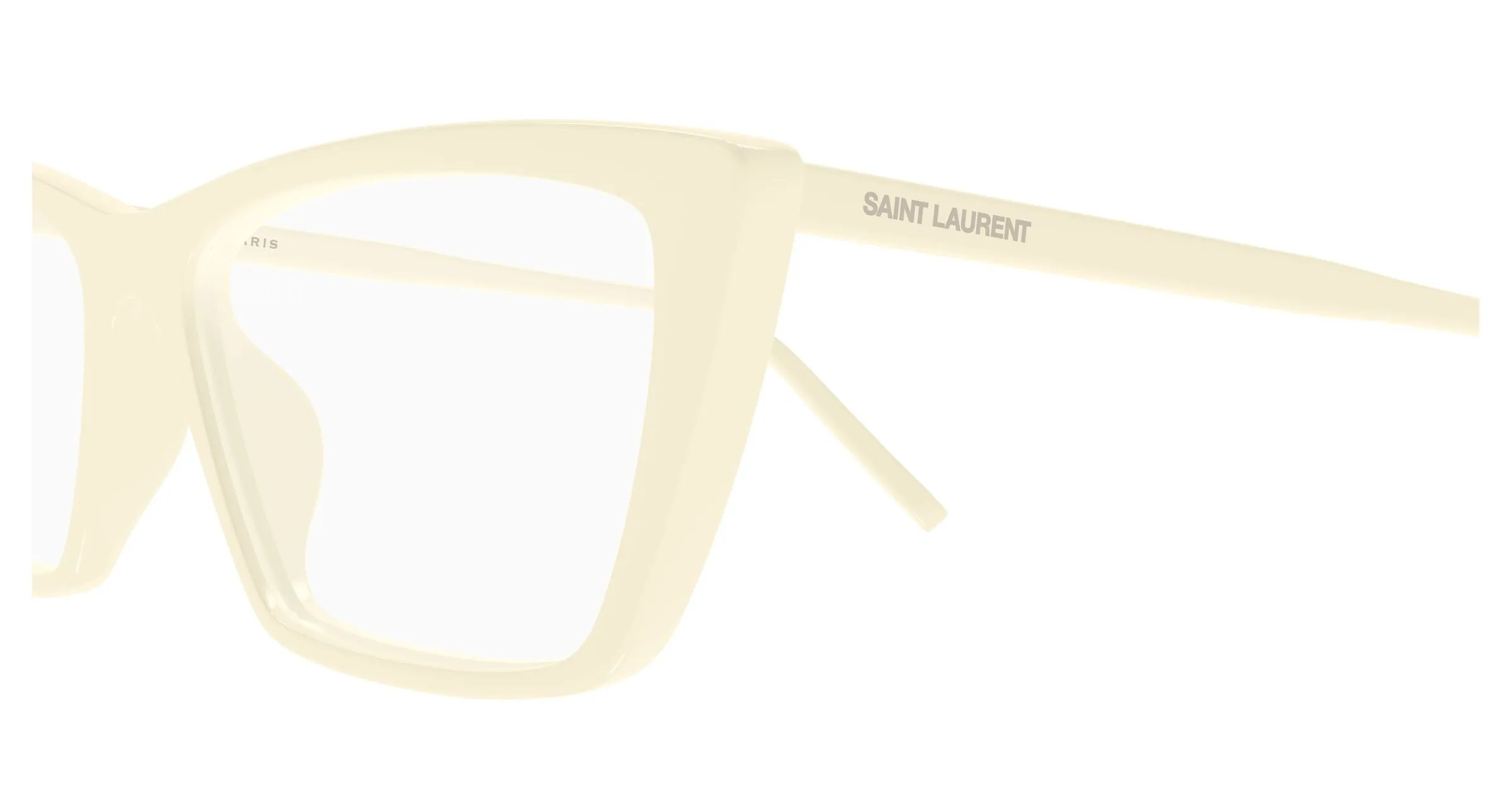 SAINT LAURENT SL 737 MICA THIN OPT 008 Montature da vista Acetato Avorio Trasparente Squadrata ["Antiriflesso"] - immagine 3